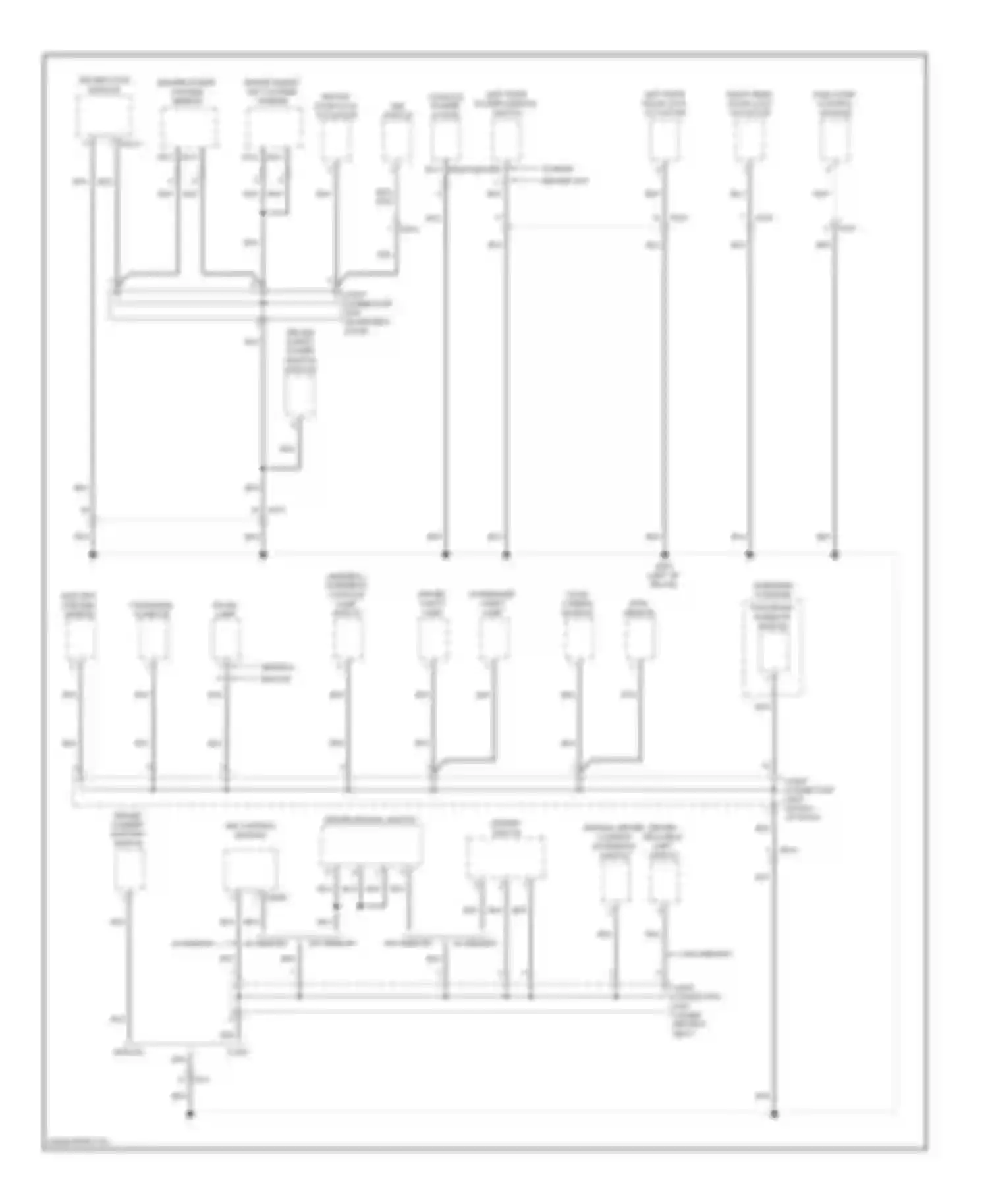 Cadenza Kia I facelift (2013-2016): Ground distribution circuit (5 of 5)