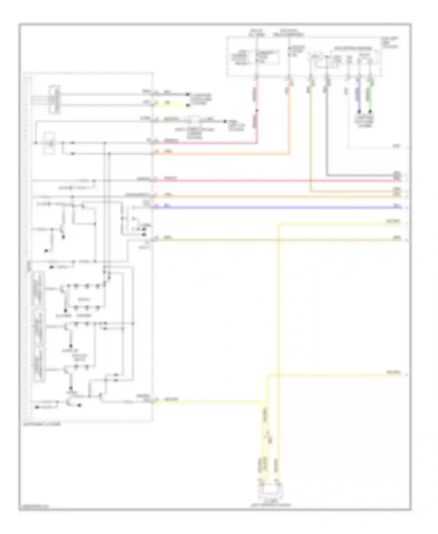 Cadenza Kia I facelift (2013-2016): Instrument illumination circuit (1 of 3)