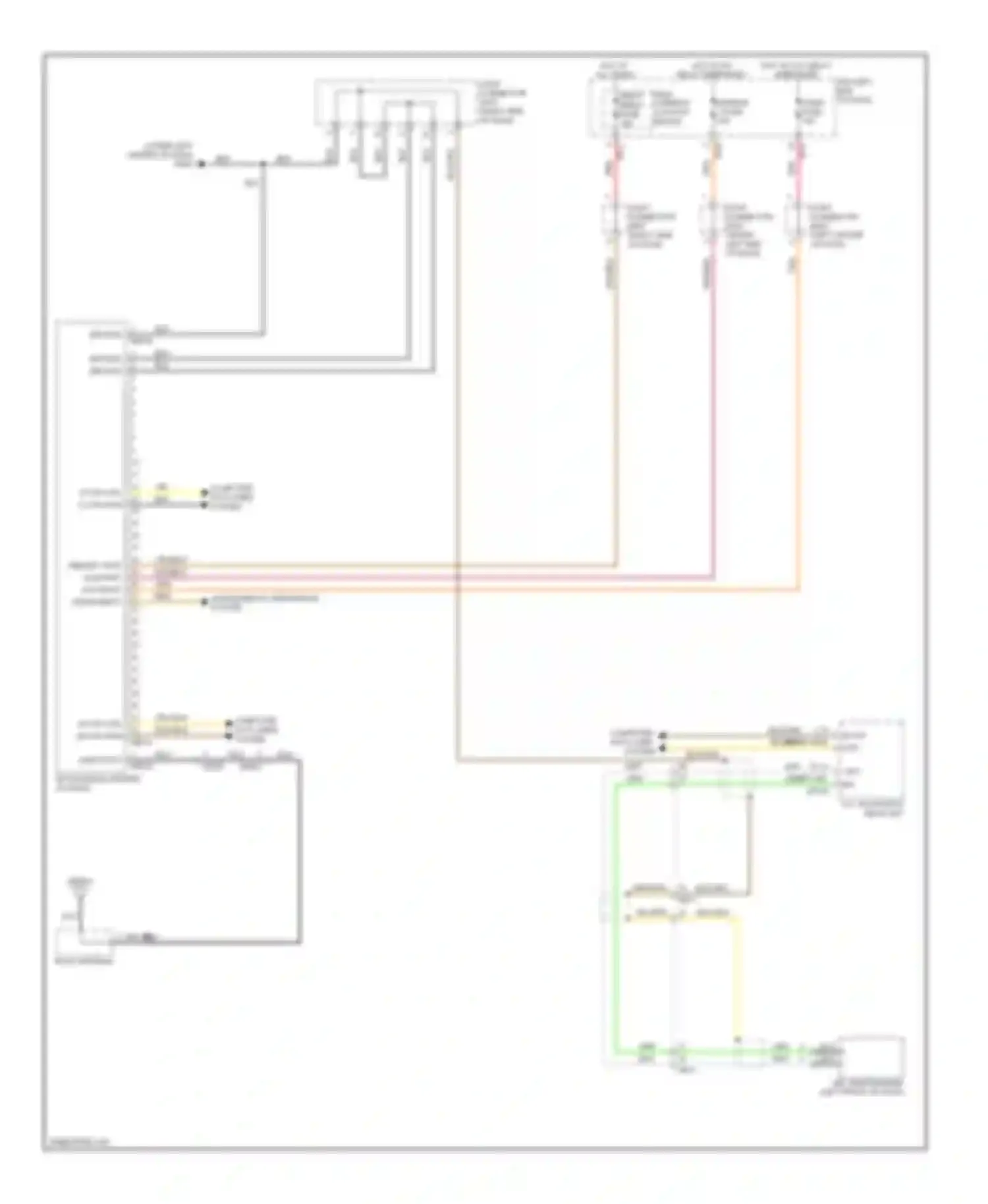 Cadenza Kia I facelift (2013-2016): Mobile telematic system circuit