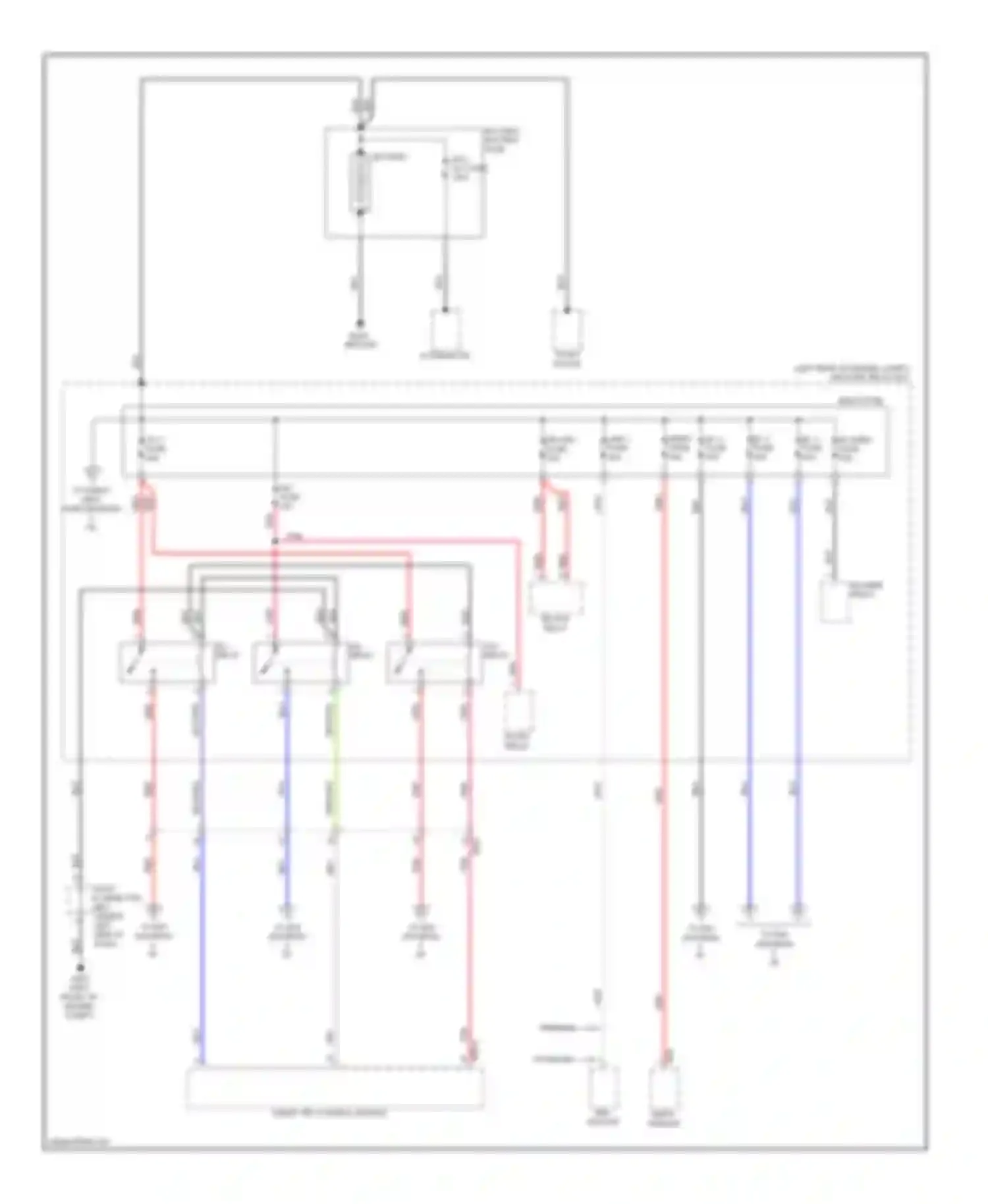 Cadenza Kia I facelift (2013-2016): Power distribution circuit (1 of 9)