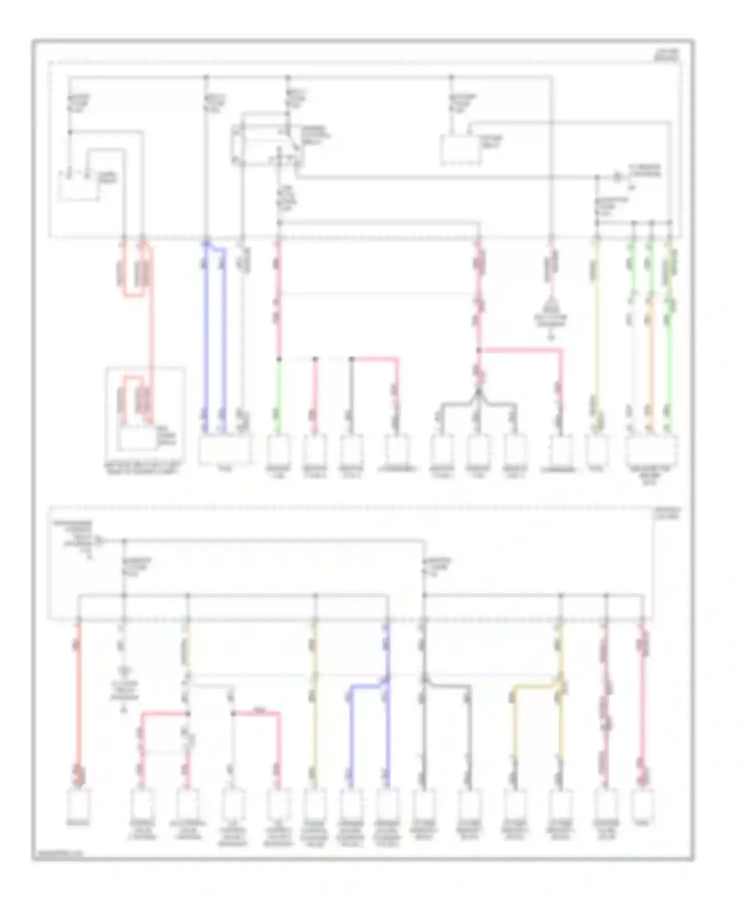 Cadenza Kia I facelift (2013-2016): Power distribution circuit (3 of 9)