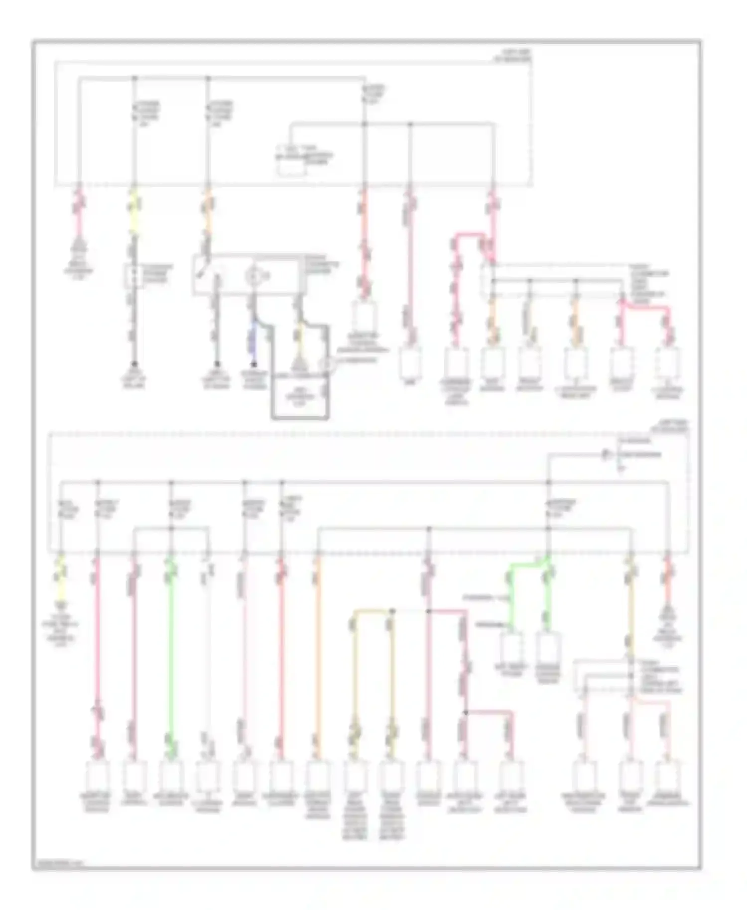 Cadenza Kia I facelift (2013-2016): Power distribution circuit (4 of 9)