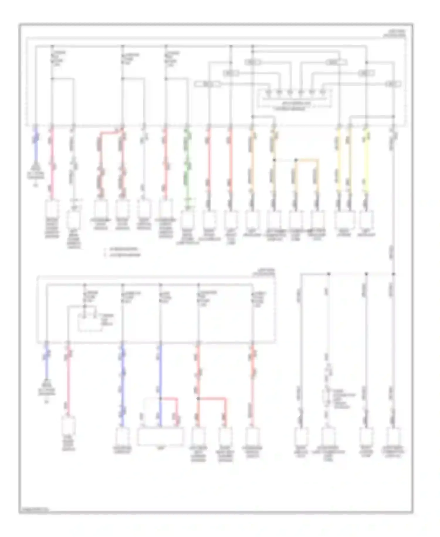 Cadenza Kia I facelift (2013-2016): Power distribution circuit (8 of 9)