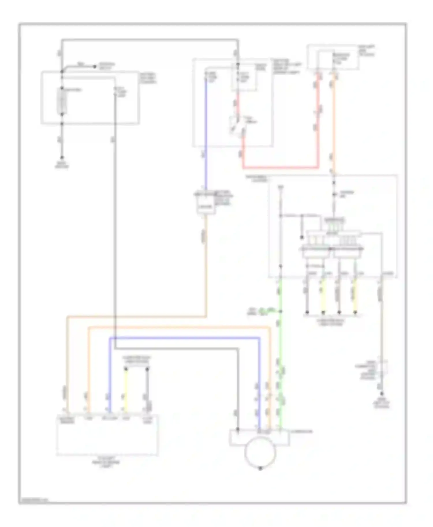 Cadenza Kia I facelift (2013-2016): Charging circuit