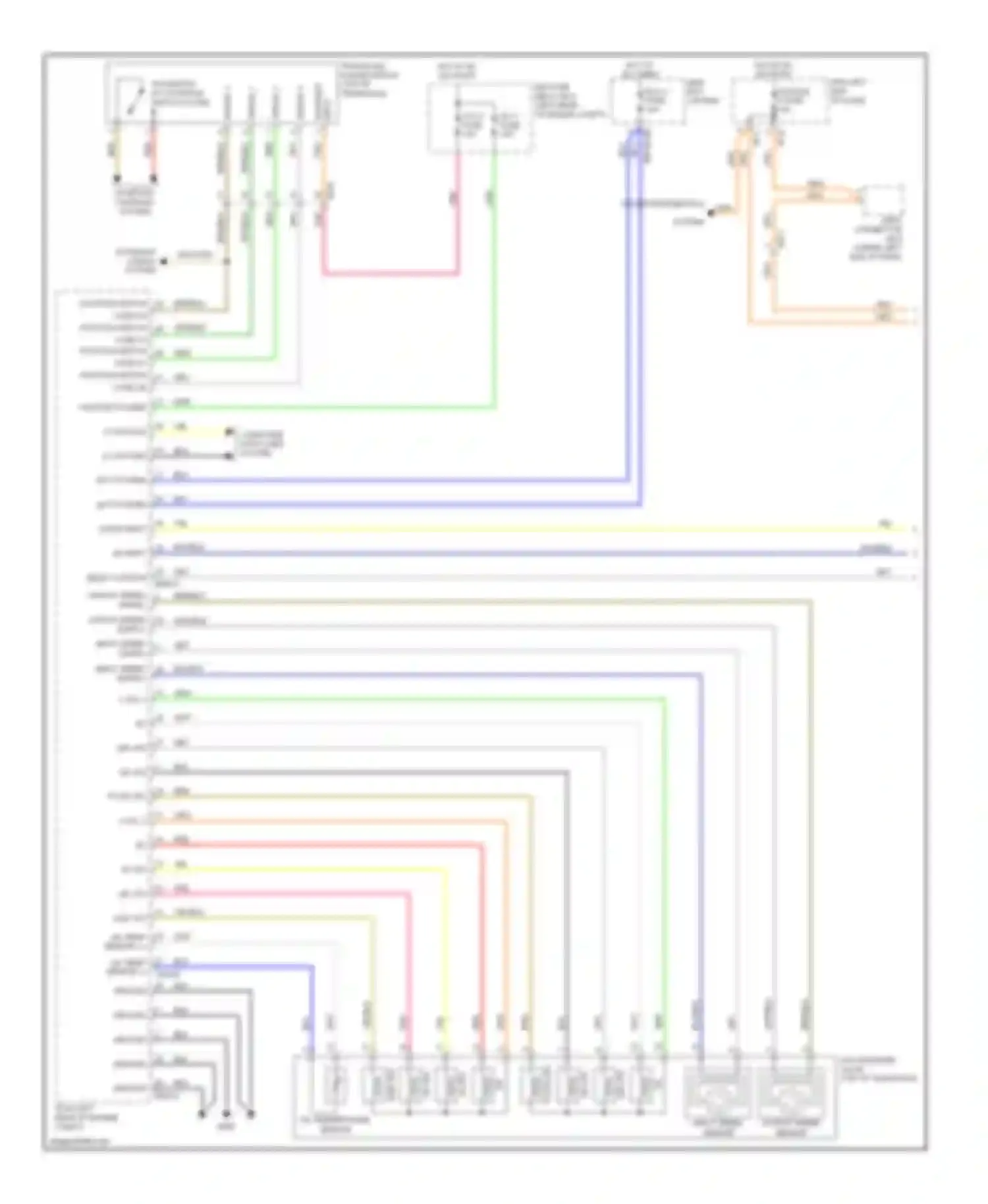 Cadenza Kia I facelift (2013-2016): Transmission circuit (1 of 2)