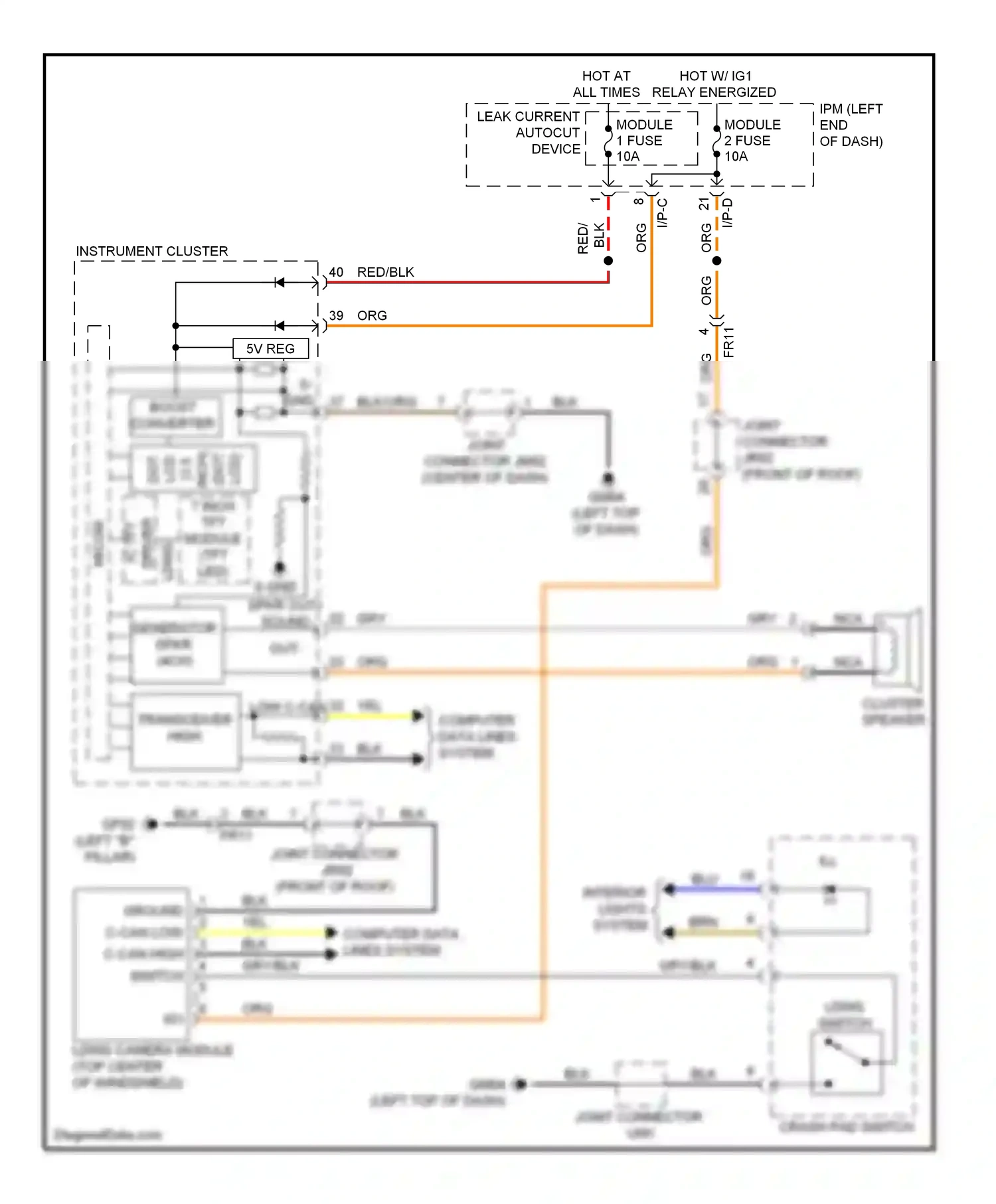 Wiring diagram (3.5 for Kia Cadenza I facelift (2013-2016) (1 of 1)