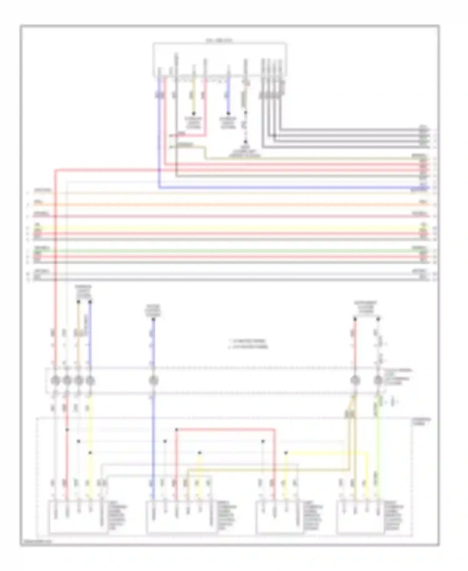 Wiring diagram aux detect for Kia Cadenza I facelift (2013-2016) (1 of 2)
