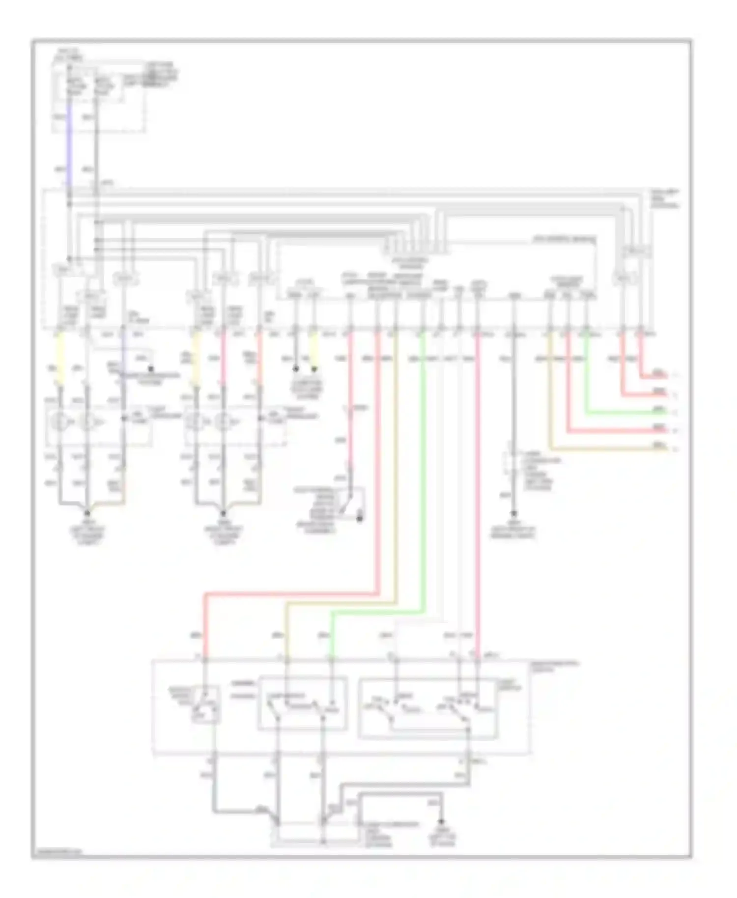 Wiring diagram b+2 fuse b+4 fuse for Kia Cadenza I facelift (2013-2016) (1 of 1)
