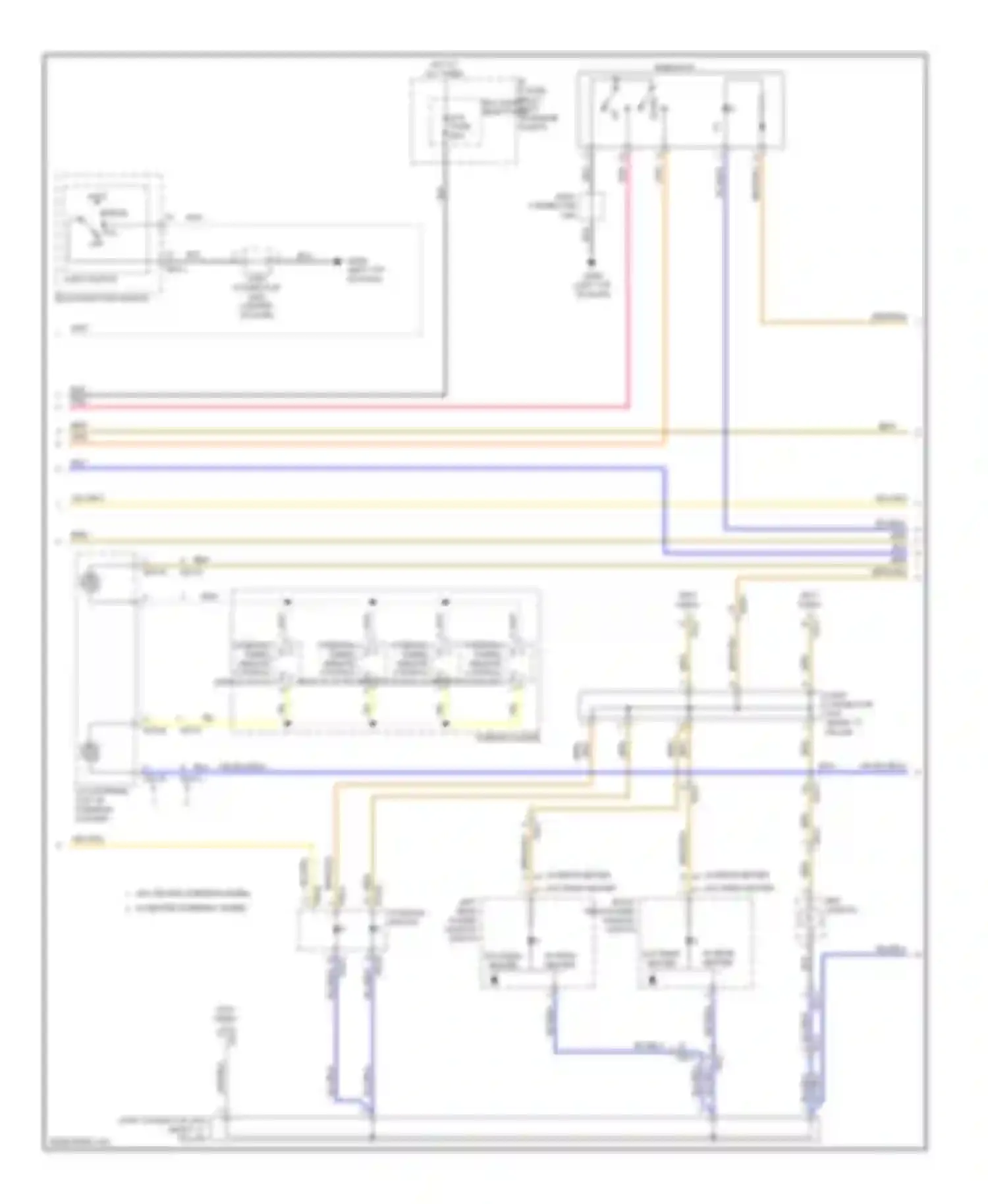 Wiring diagram b+4 fuse for Kia Cadenza I facelift (2013-2016) (3 of 3)