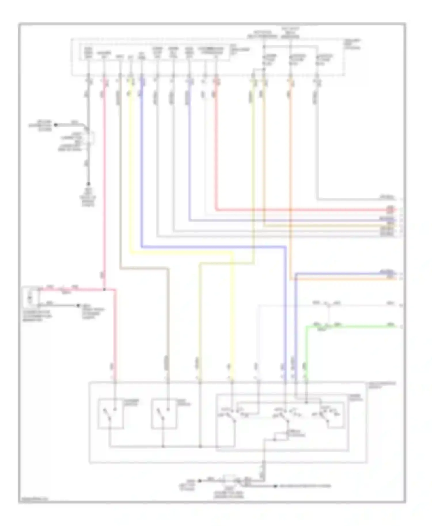 Wiring diagram blk/org for Kia Cadenza I facelift (2013-2016) (47 of 47)