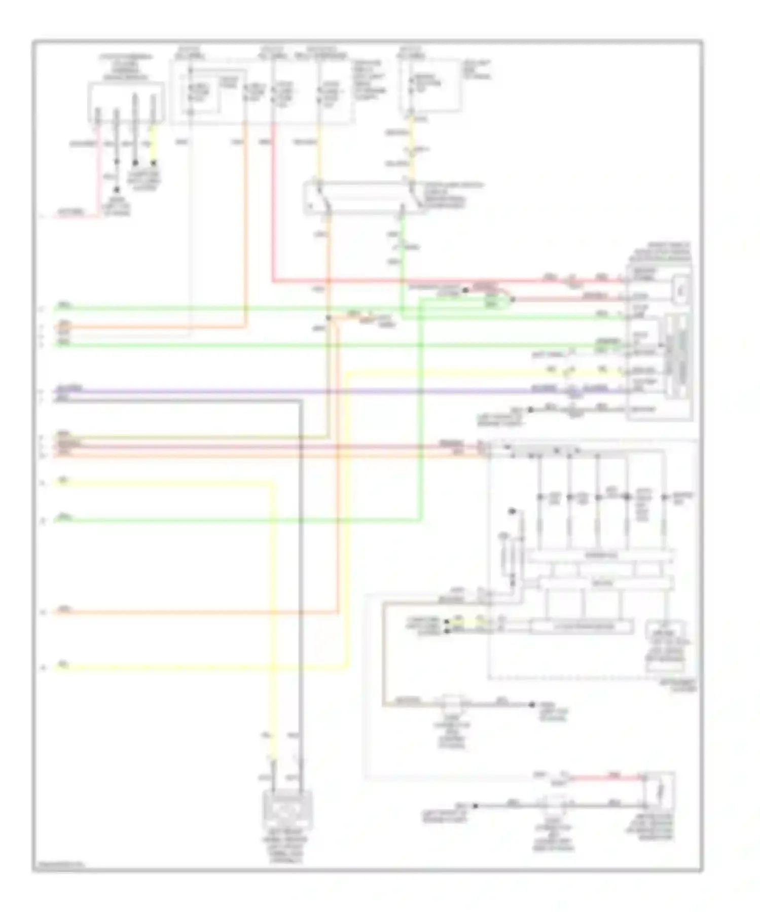 Wiring diagram blk/org for Kia Cadenza I facelift (2013-2016) (1 of 47)