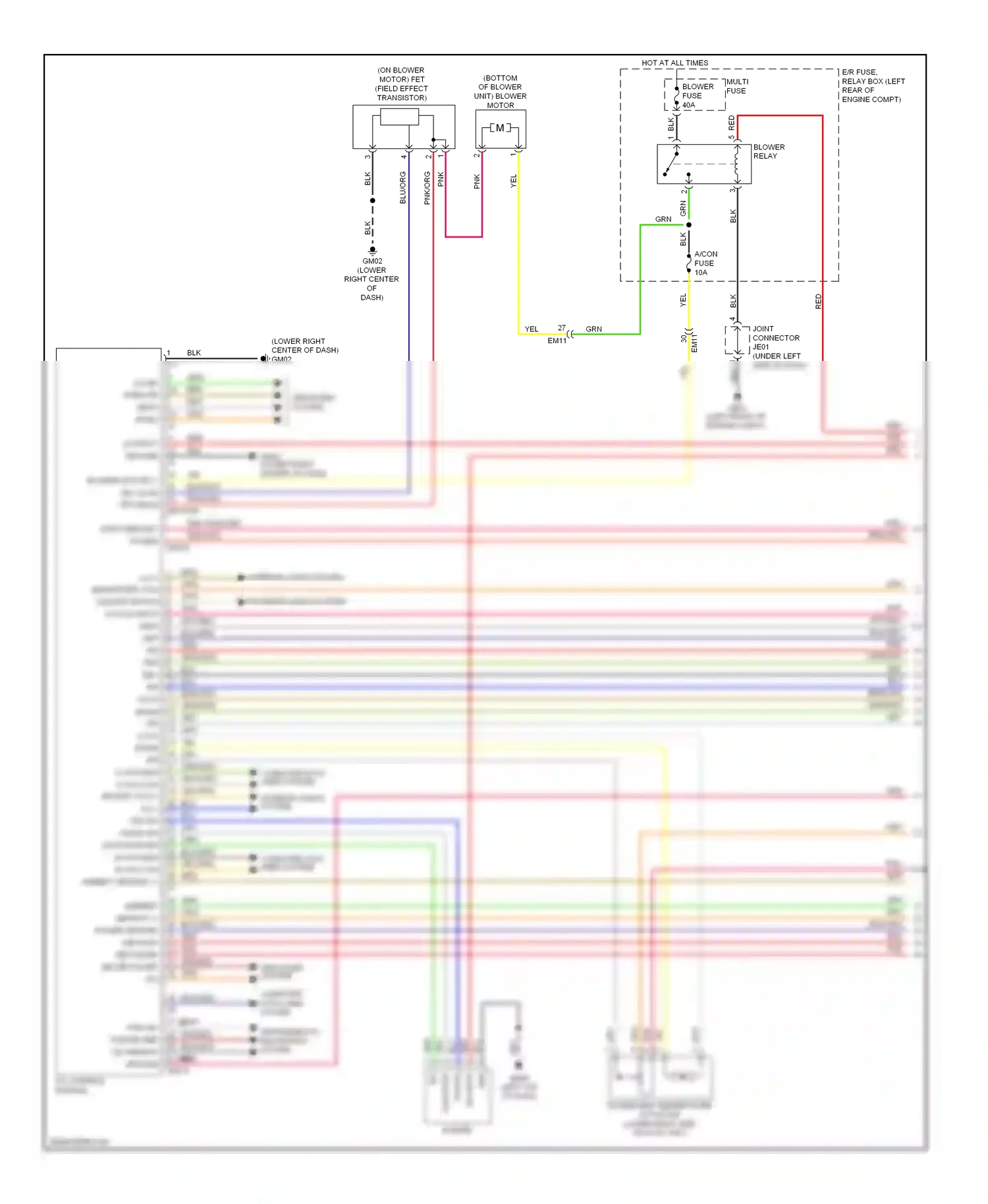 Wiring diagram blu for Kia Cadenza I facelift (2013-2016) (3 of 92)