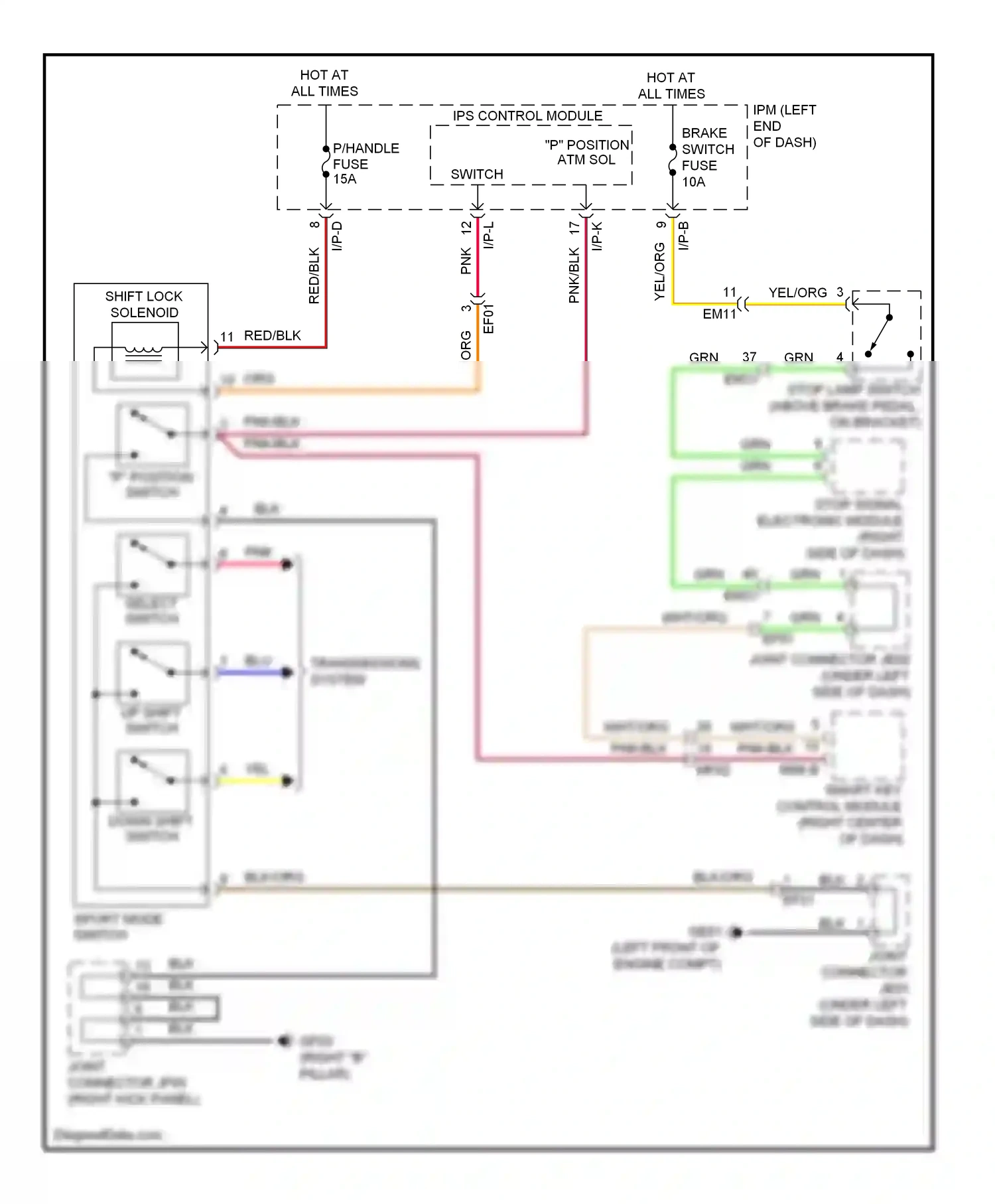 Wiring diagram blu for Kia Cadenza I facelift (2013-2016) (85 of 92)