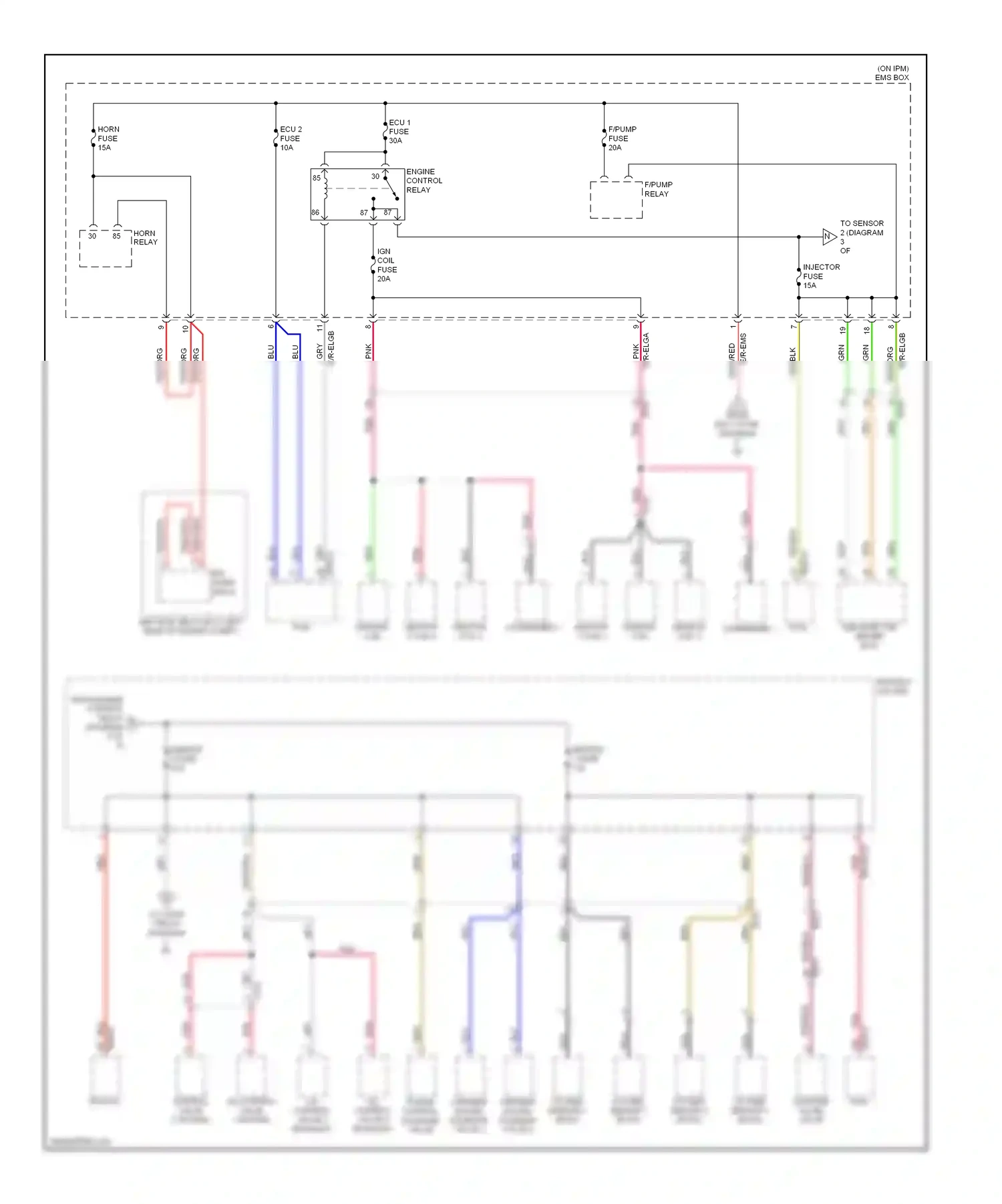 Wiring diagram blu for Kia Cadenza I facelift (2013-2016) (59 of 92)