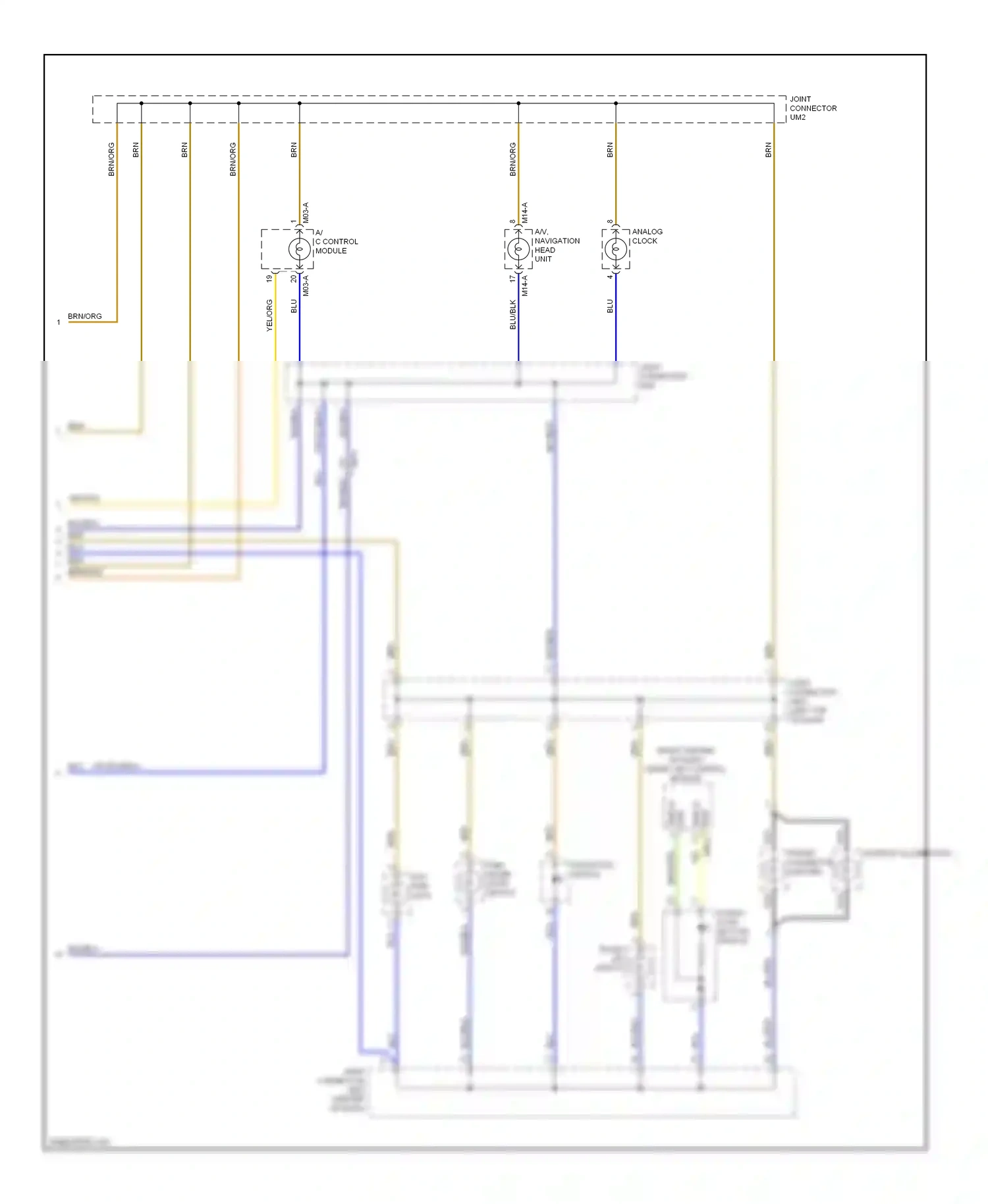 Wiring diagram blu for Kia Cadenza I facelift (2013-2016) (45 of 92)