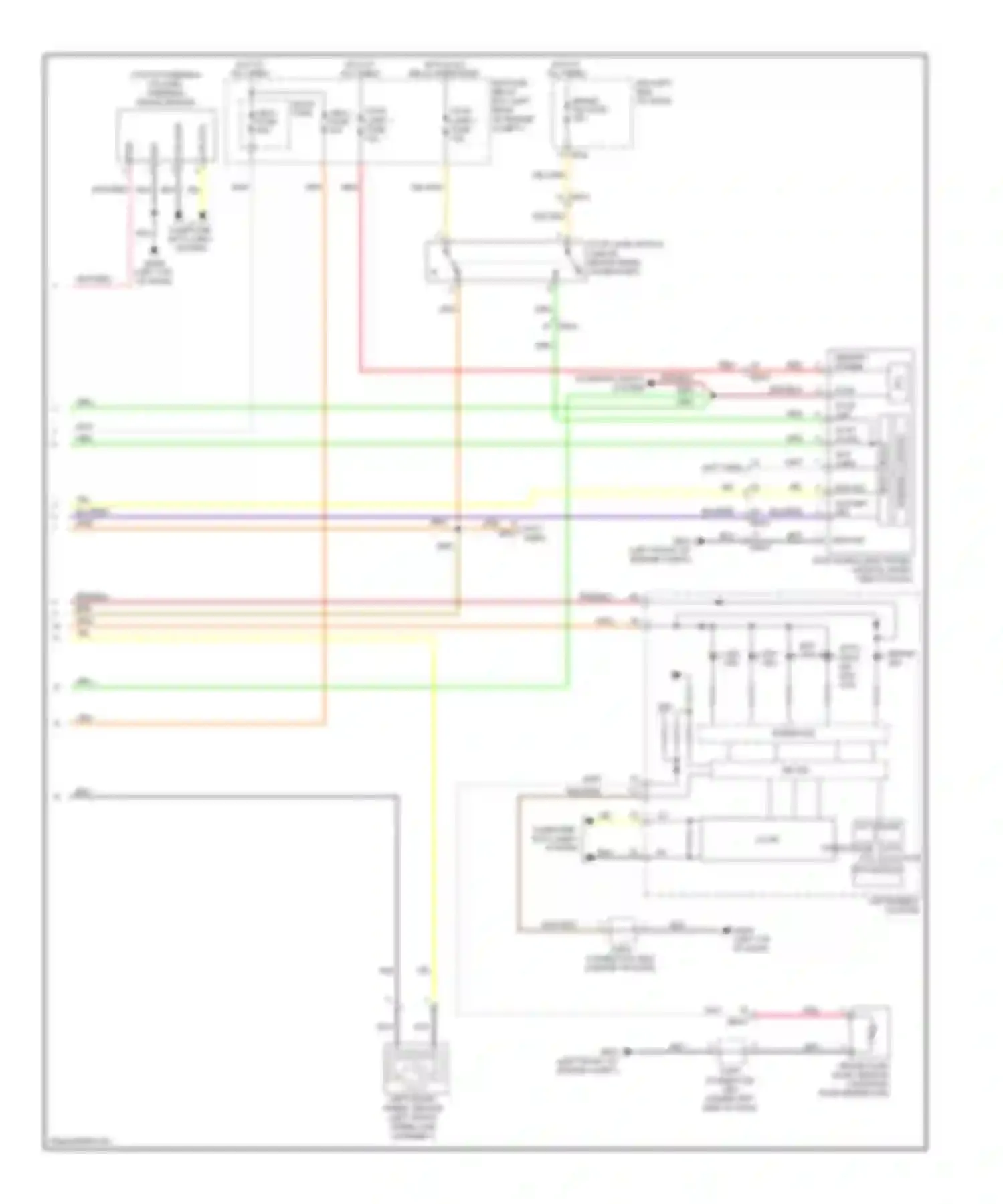 Wiring diagram computer data lines system for Kia Cadenza I facelift (2013-2016) (4 of 70)