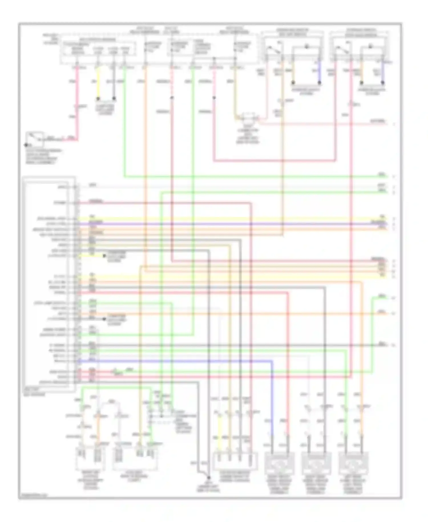 Wiring diagram fl signal rl signal rr vcc fr vcc for Kia Cadenza I facelift (2013-2016) (1 of 1)