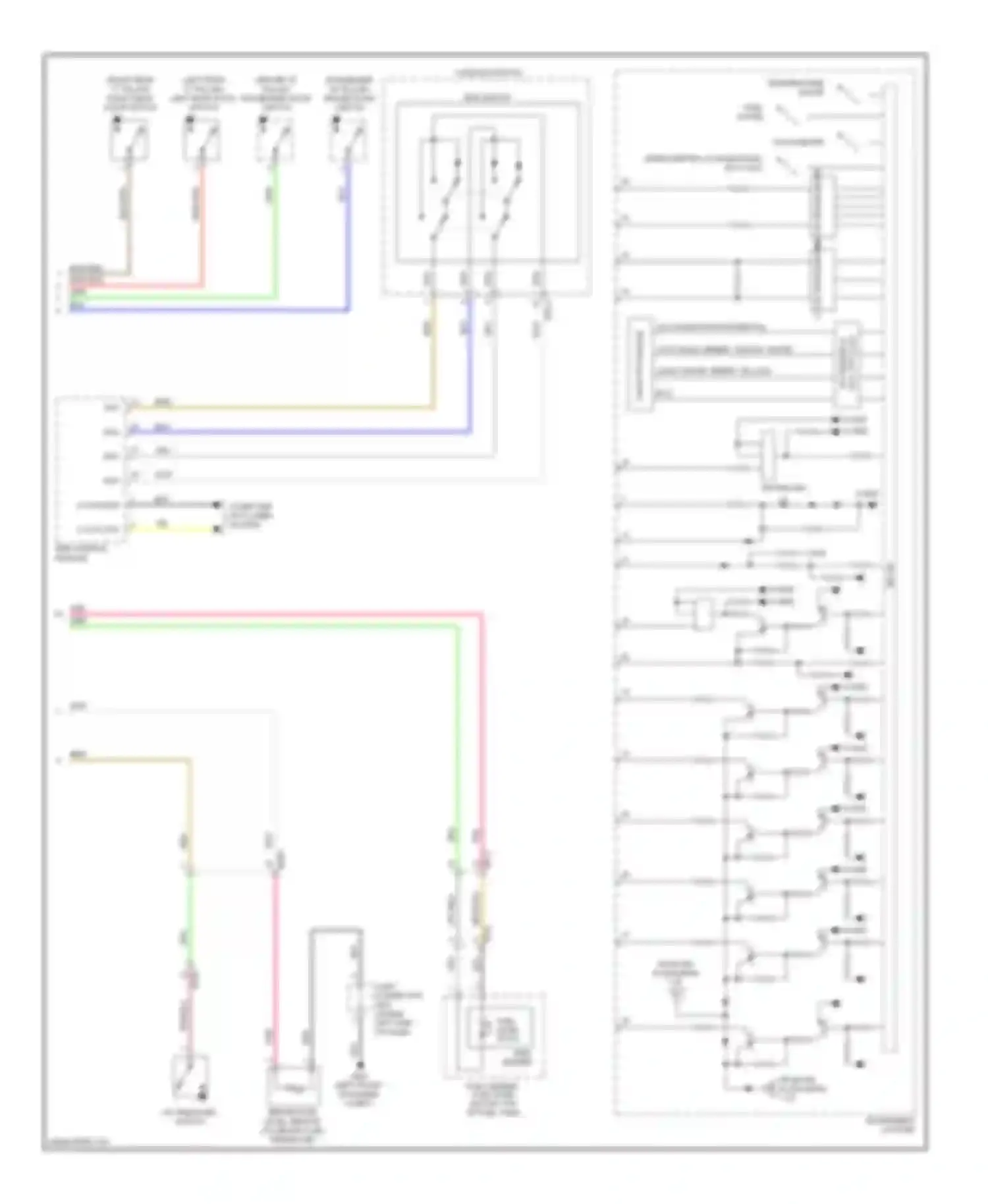 Wiring diagram fuel level float for Kia Cadenza I facelift (2013-2016) (1 of 1)