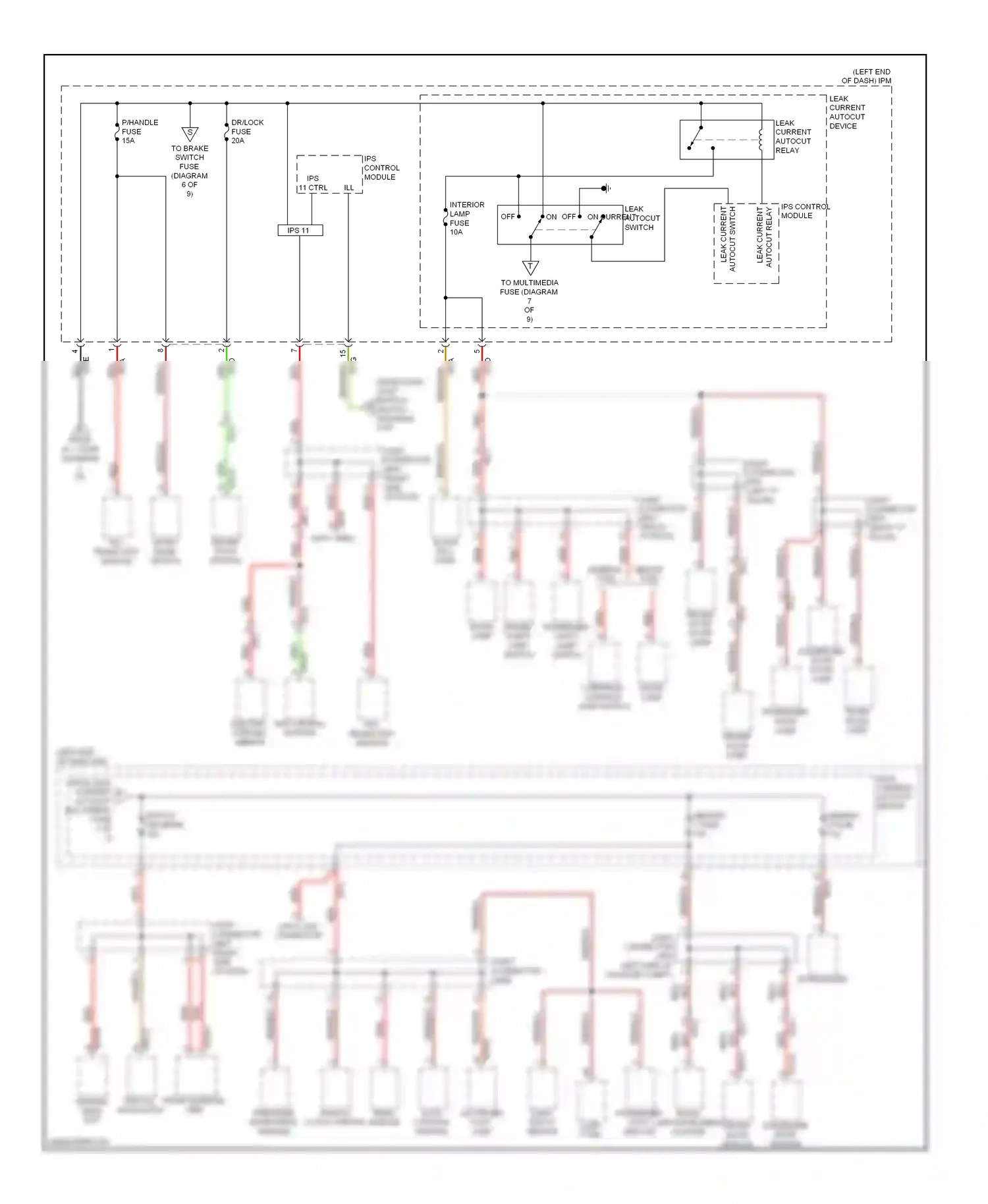 Kia Cadenza I facelift (2013-2016) general deluxe type type wiring diagram  (1 of 1)