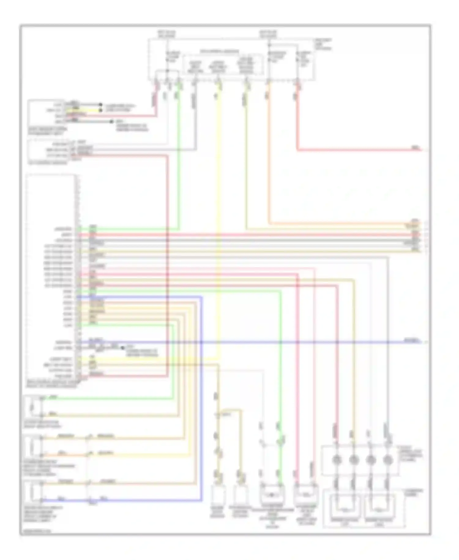 Wiring diagram hot in on or start for Kia Cadenza I facelift (2013-2016) (5 of 6)