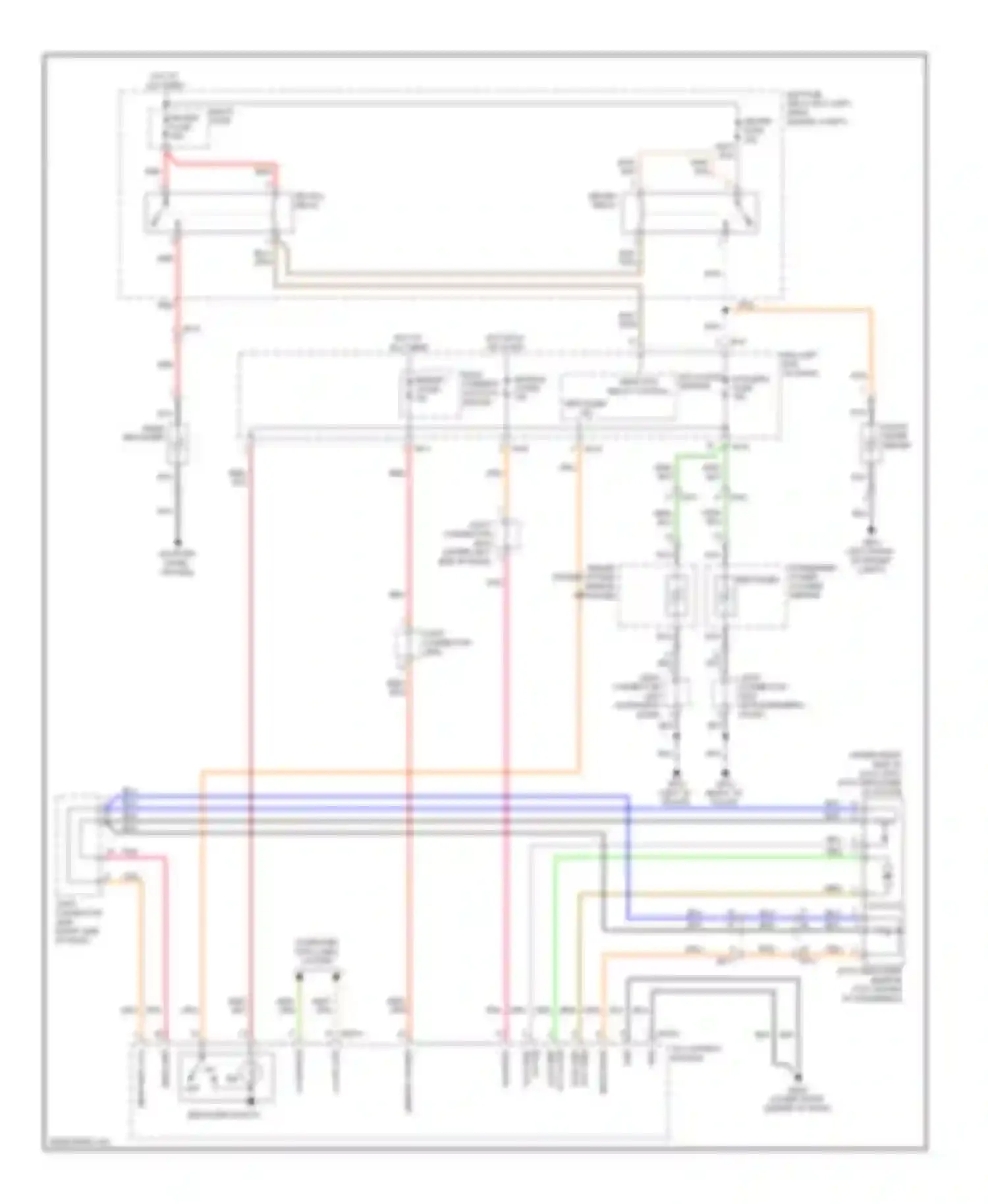Wiring diagram htd mirr fuse for Kia Cadenza I facelift (2013-2016) (1 of 2)