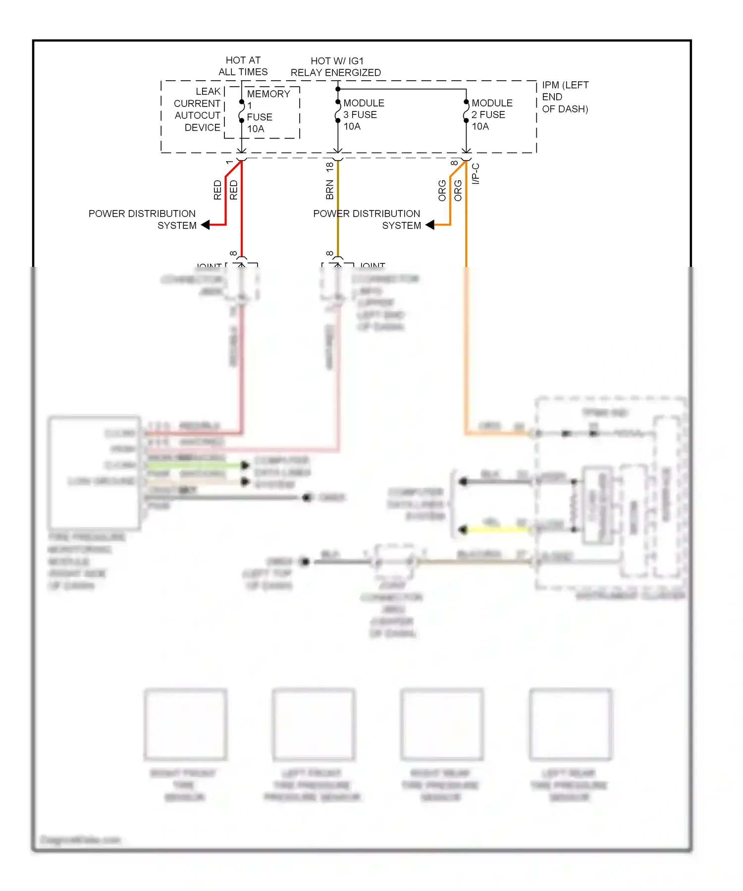 Kia Cadenza I facelift (2013-2016) interface wiring diagram  (18 of 19)