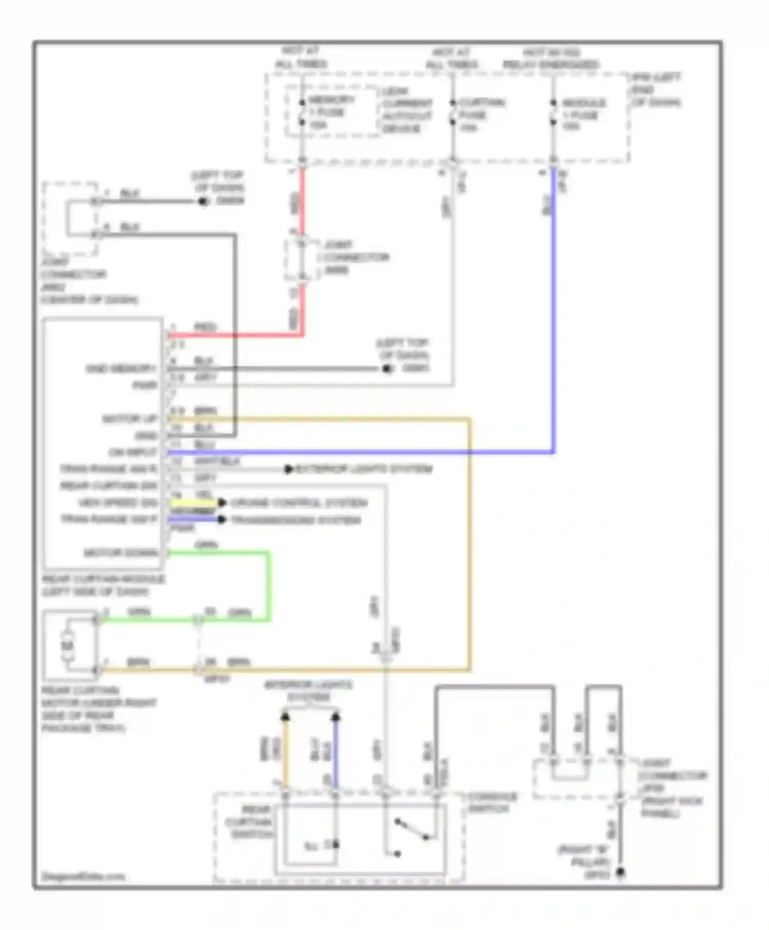 Wiring diagram i/p-c for Kia Cadenza I facelift (2013-2016) (38 of 44)