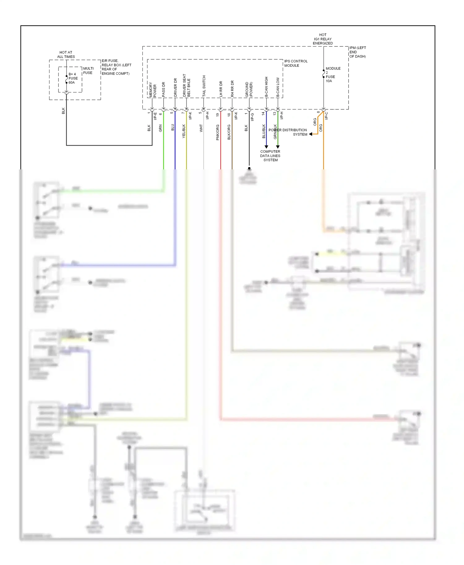 Kia Cadenza I facelift (2013-2016) i/p-e wiring diagram  (11 of 11)