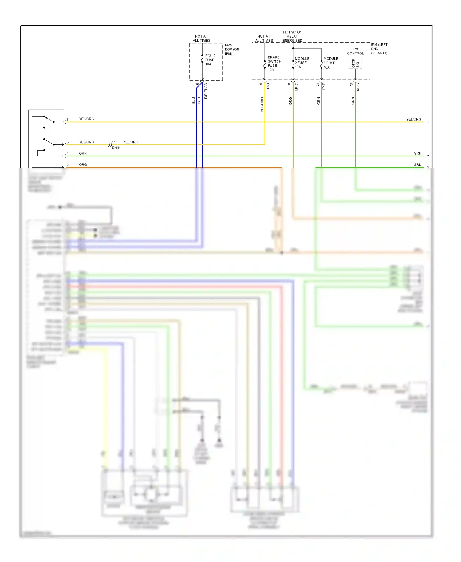 Wiring diagram i/p-g for Kia Cadenza I facelift (2013-2016) (7 of 31)
