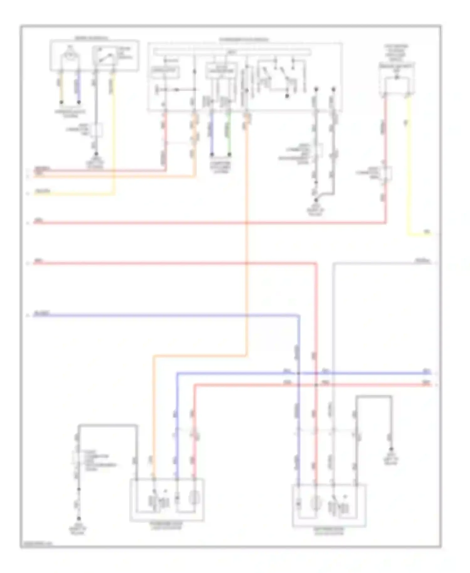 Wiring diagram joint connector for Kia Cadenza I facelift (2013-2016) (7 of 71)