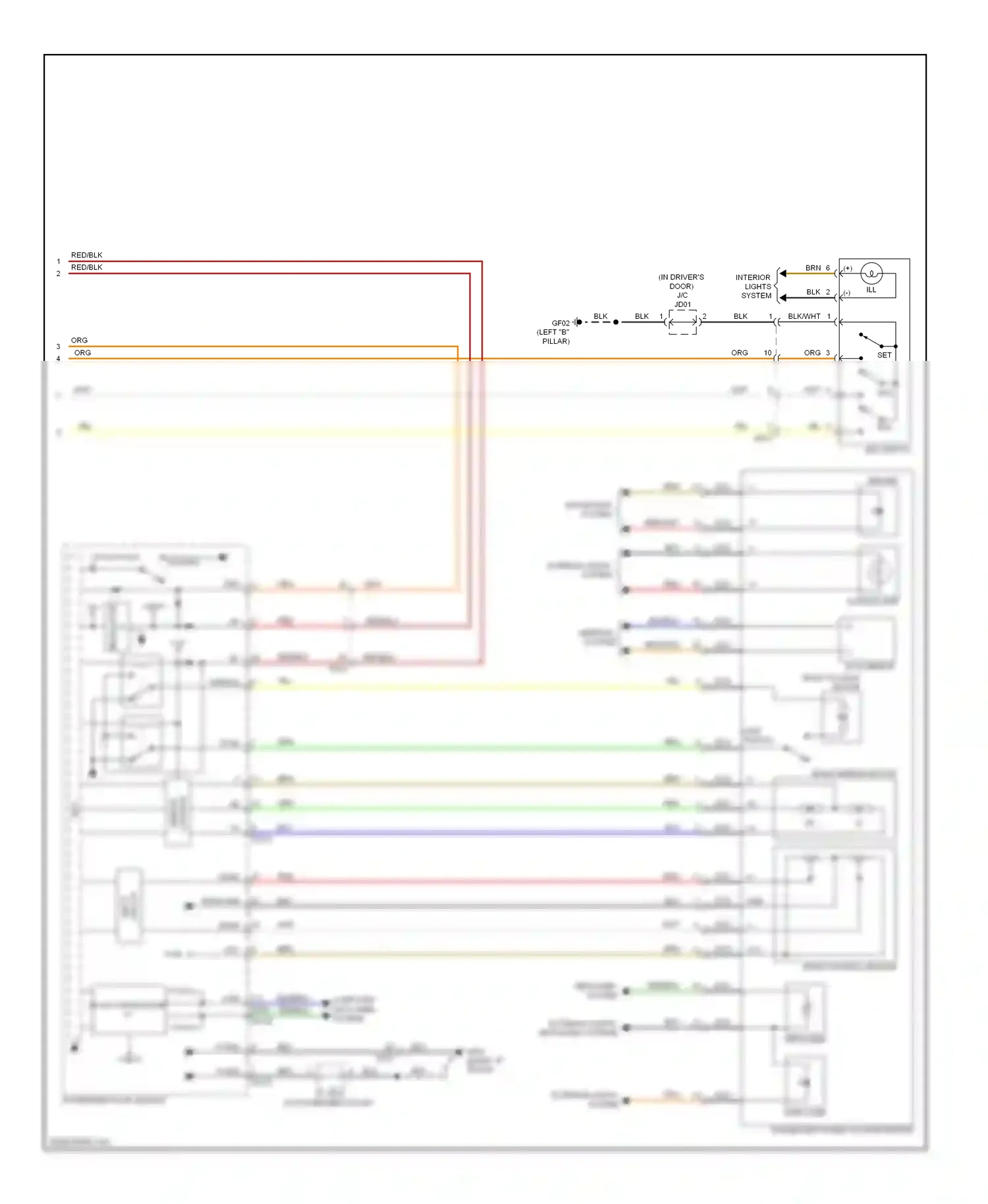 Kia Cadenza I facelift (2013-2016) limit switch wiring diagram  (2 of 4)