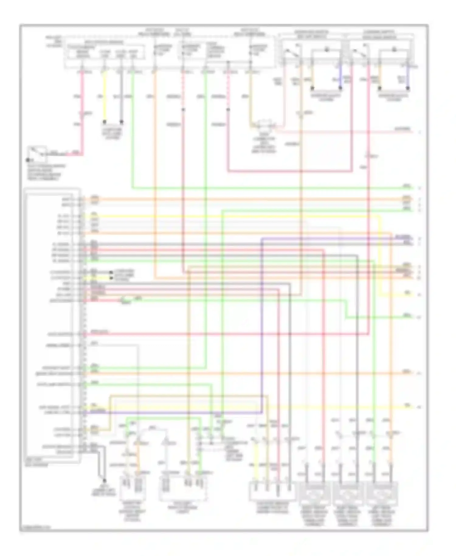 Wiring diagram memory 1 fuse for Kia Cadenza I facelift (2013-2016) (1 of 14)