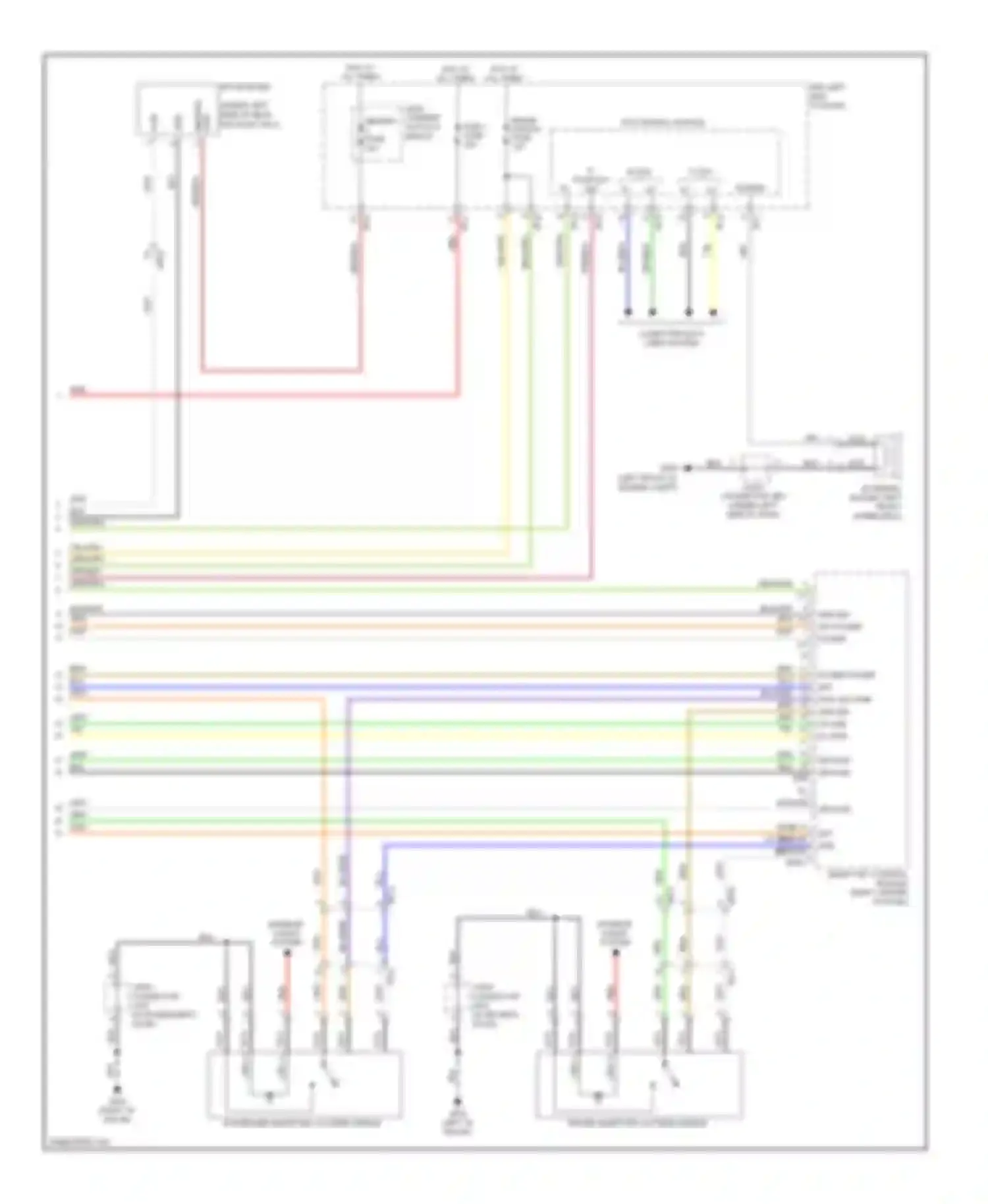 Wiring diagram memory pwr for Kia Cadenza I facelift (2013-2016) (3 of 5)