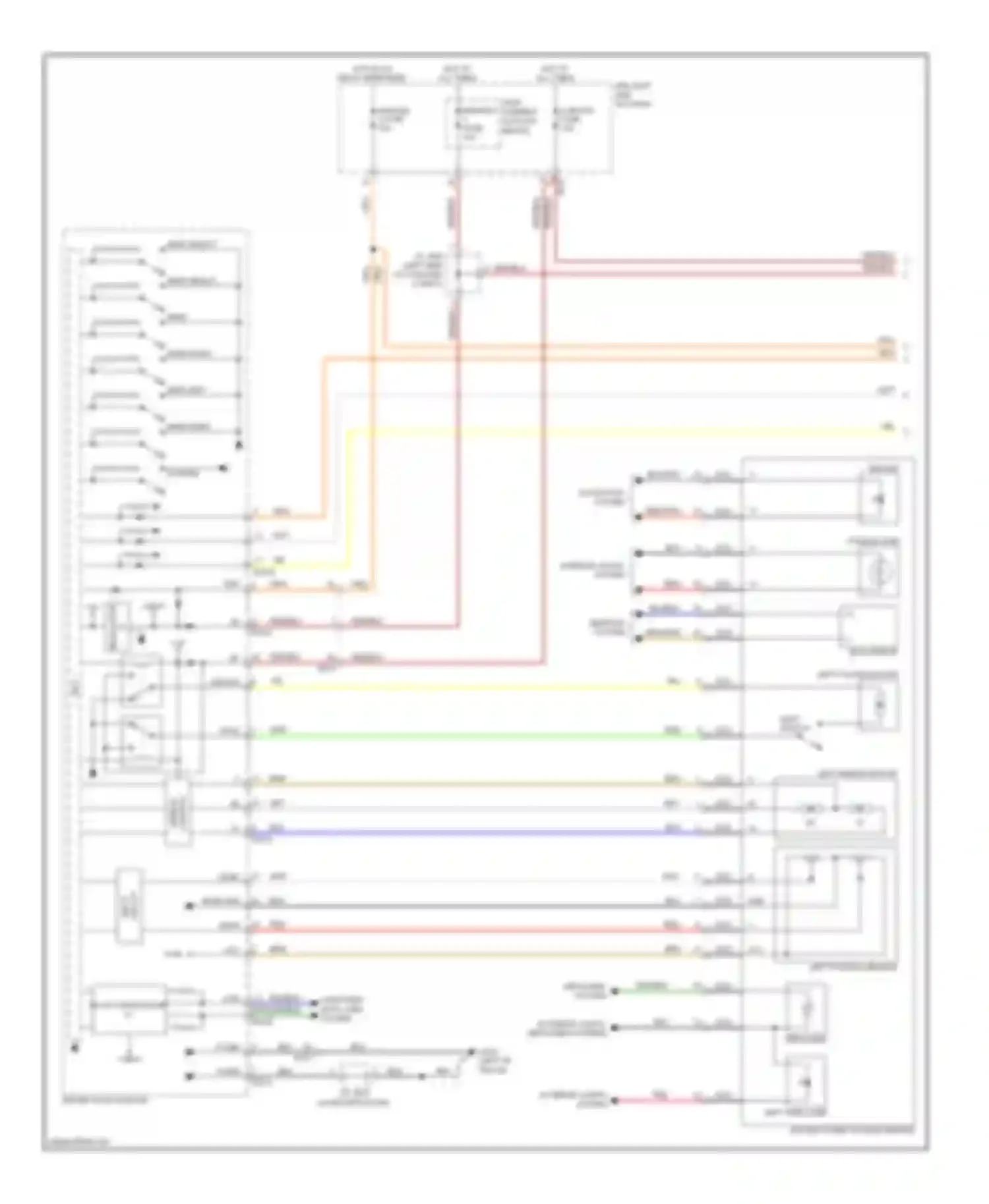 Wiring diagram mirr select l for Kia Cadenza I facelift (2013-2016) (1 of 2)