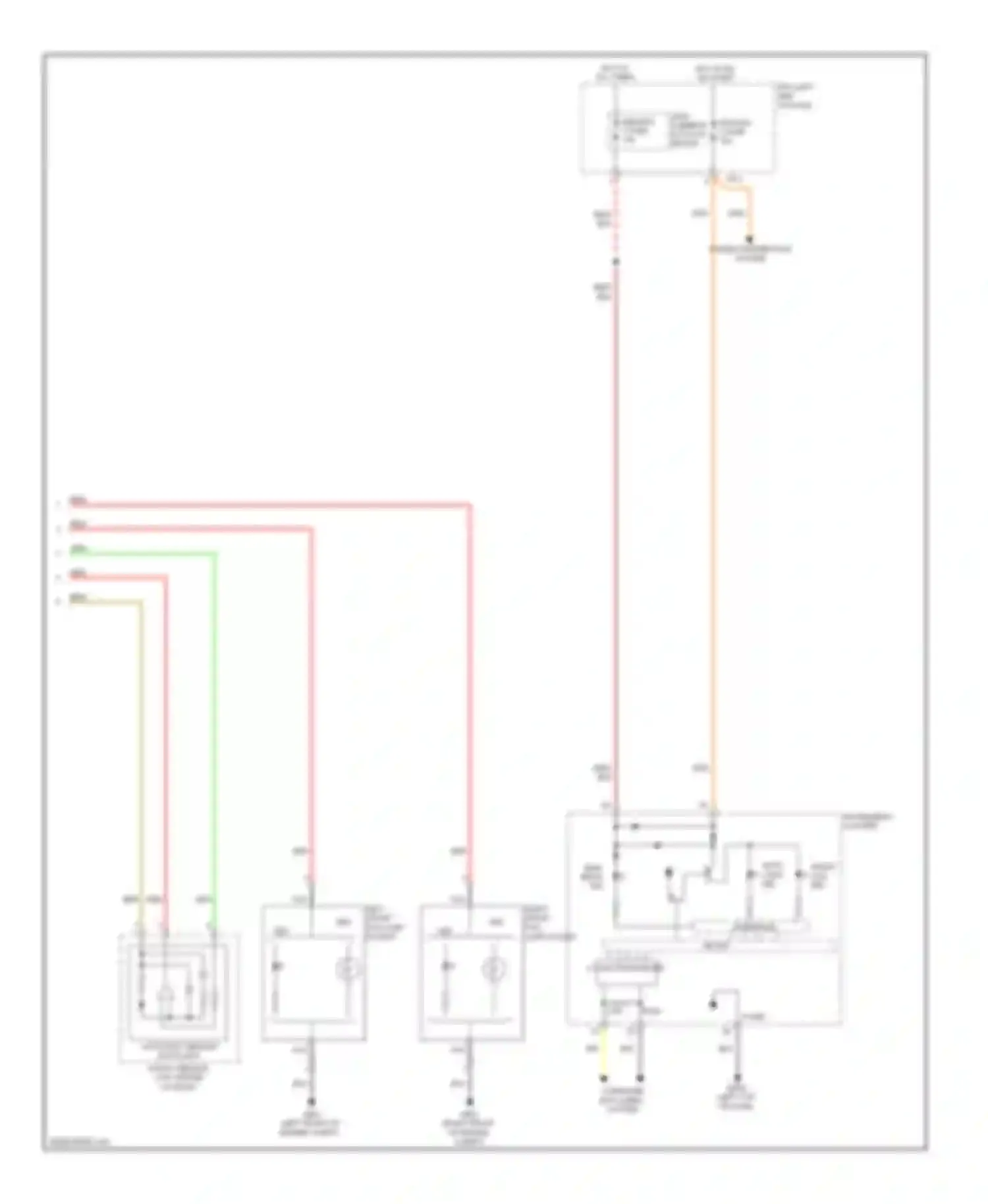 Wiring diagram module 2 fuse for Kia Cadenza I facelift (2013-2016) (15 of 43)
