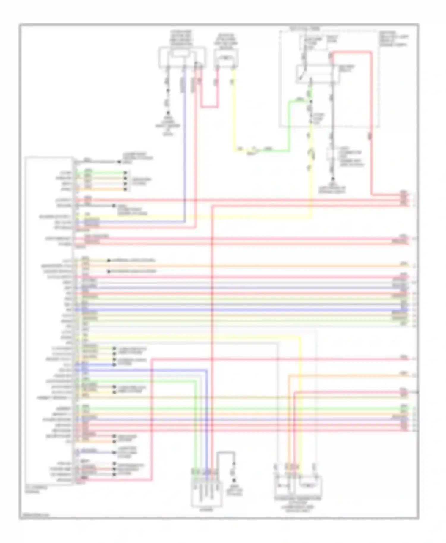 Wiring diagram multi fuse for Kia Cadenza I facelift (2013-2016) (4 of 8)