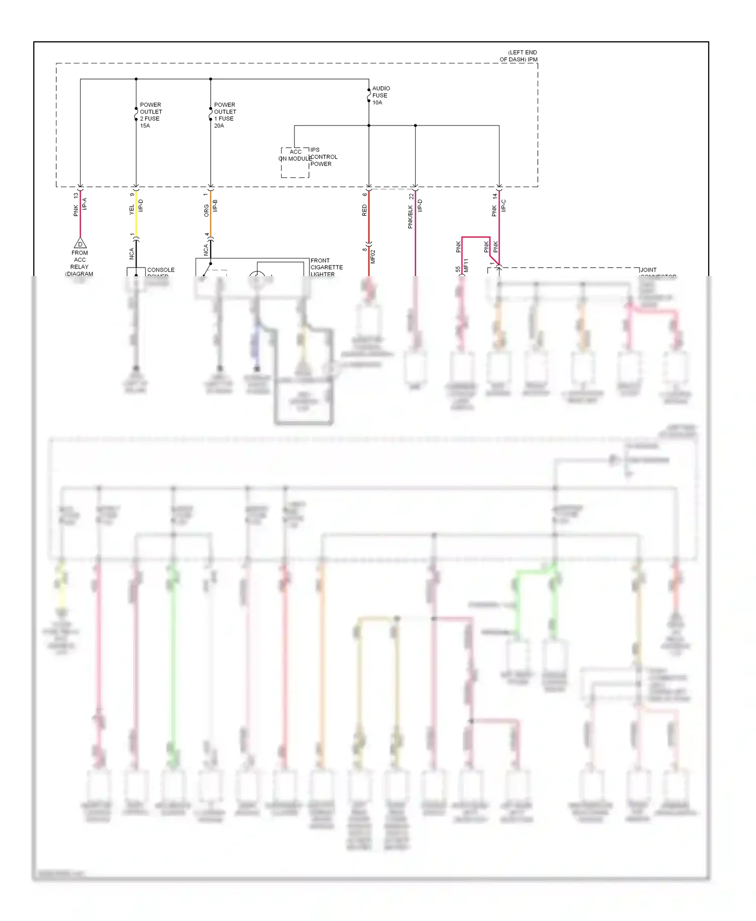 Wiring diagram nca for Kia Cadenza I facelift (2013-2016) (50 of 69)