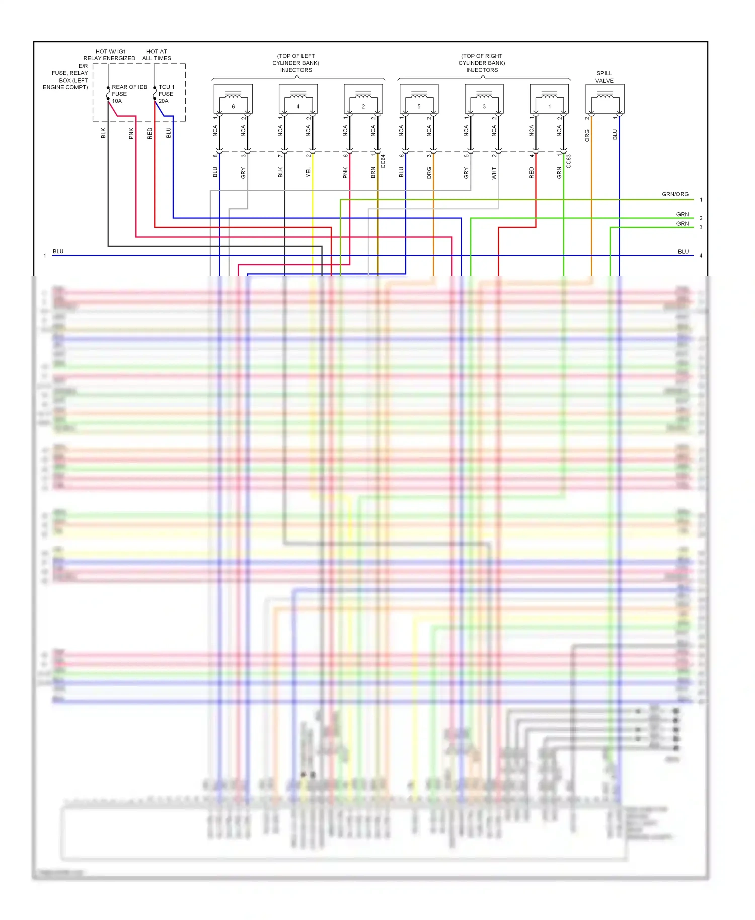 Wiring diagram nca for Kia Cadenza I facelift (2013-2016) (19 of 69)