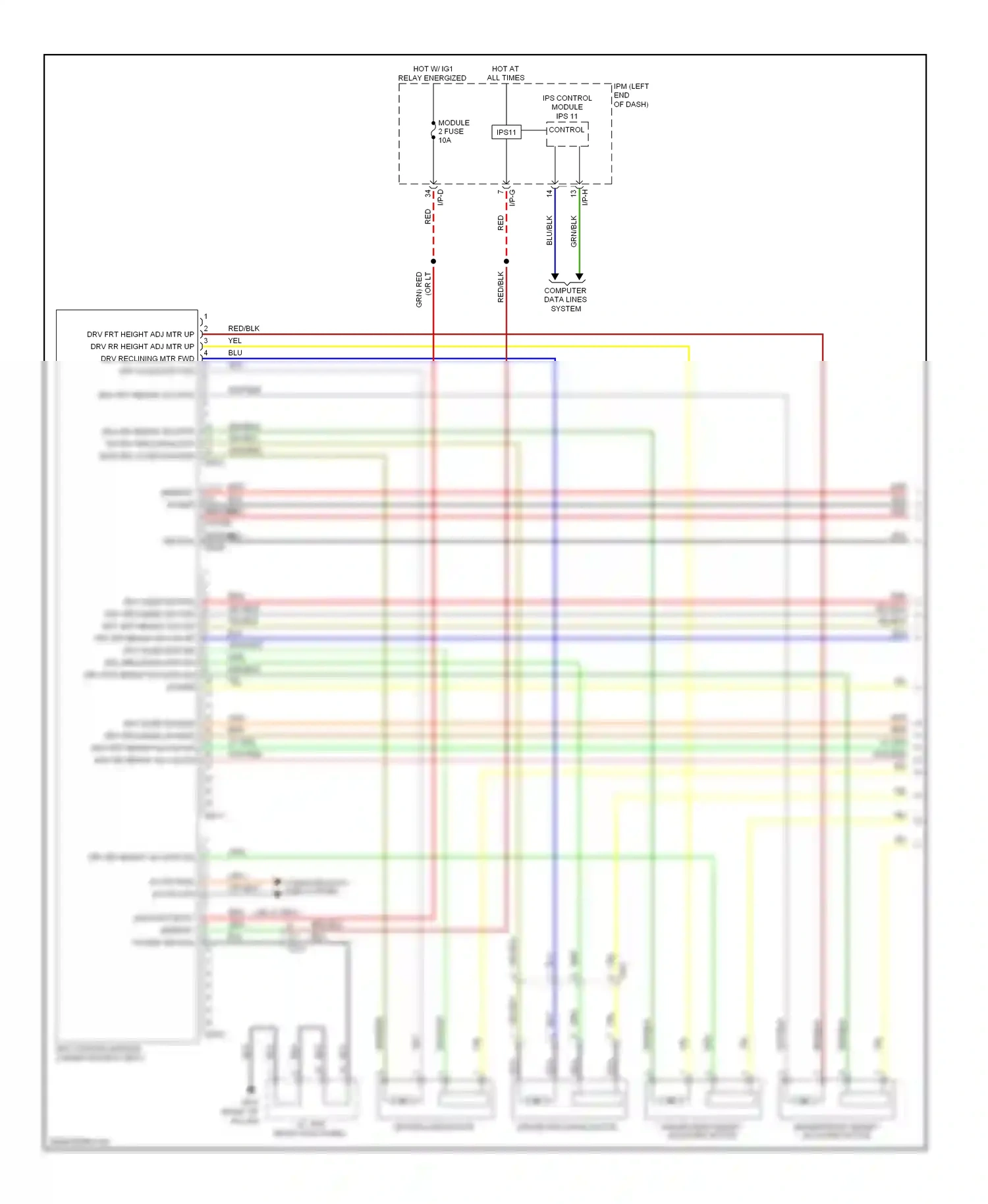 Wiring diagram nca for Kia Cadenza I facelift (2013-2016) (39 of 69)