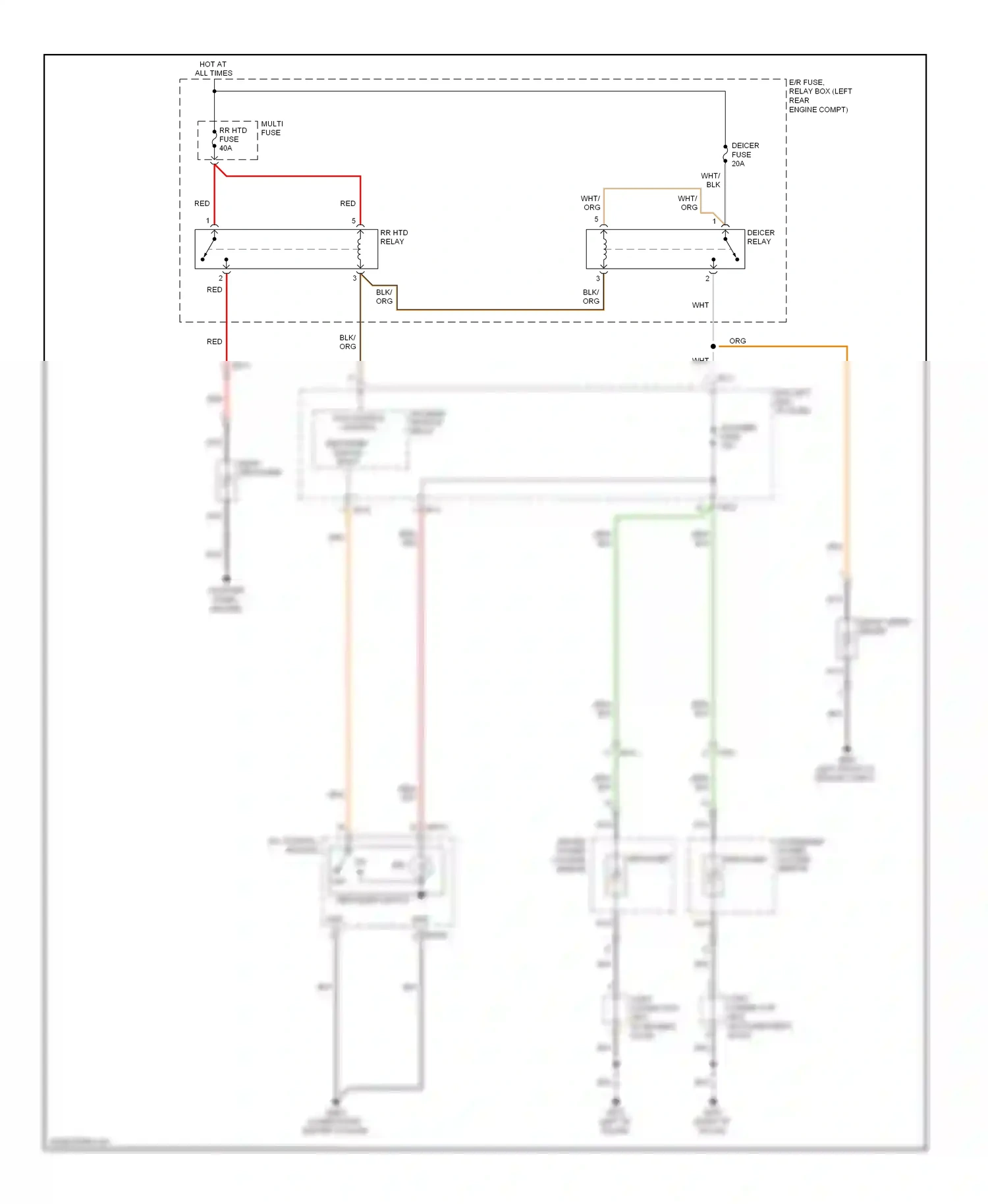 Wiring diagram quarter panel ground for Kia Cadenza I facelift (2013-2016) (2 of 3)