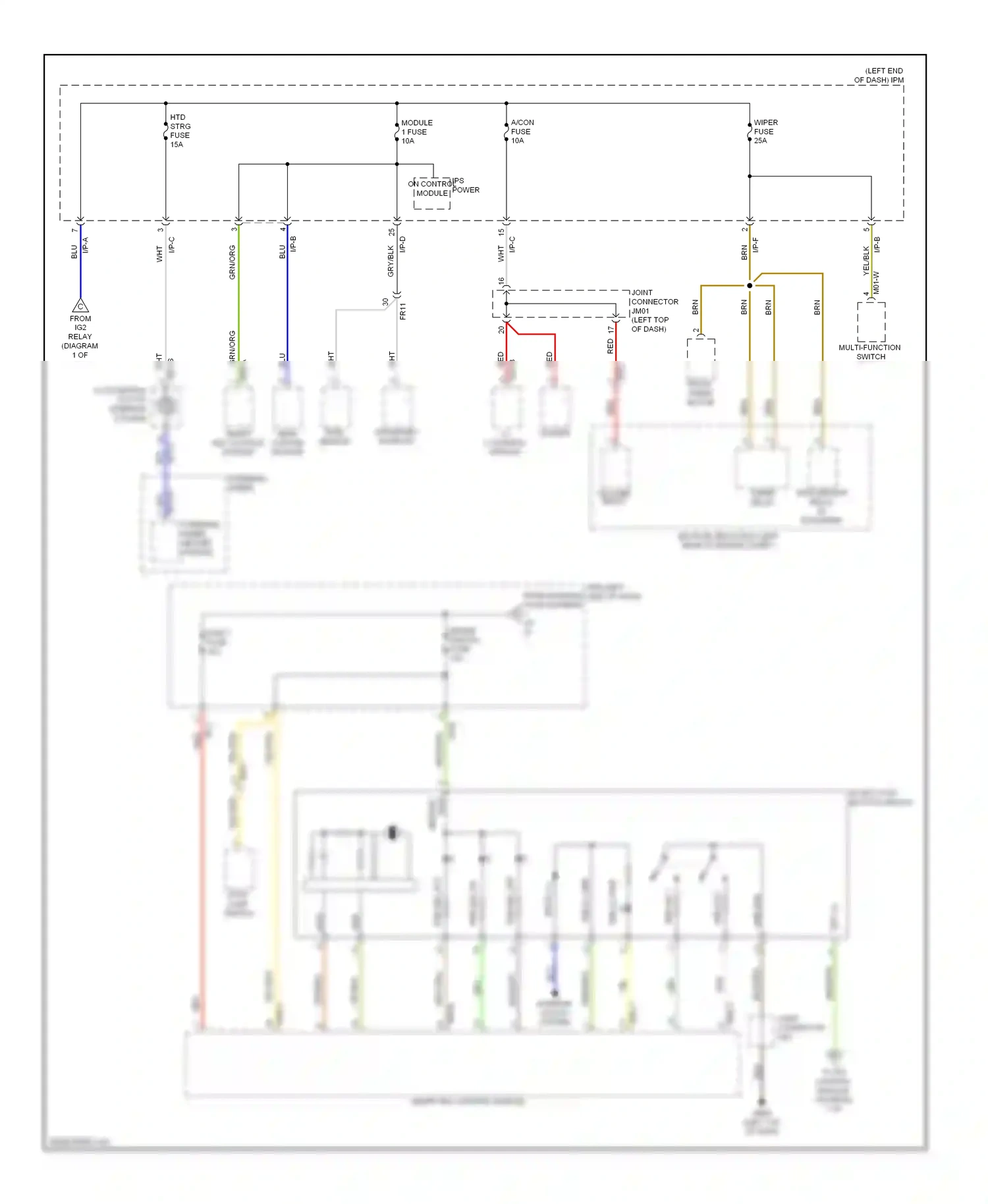Kia Cadenza I facelift (2013-2016) rain sensor wiring diagram  (3 of 3)