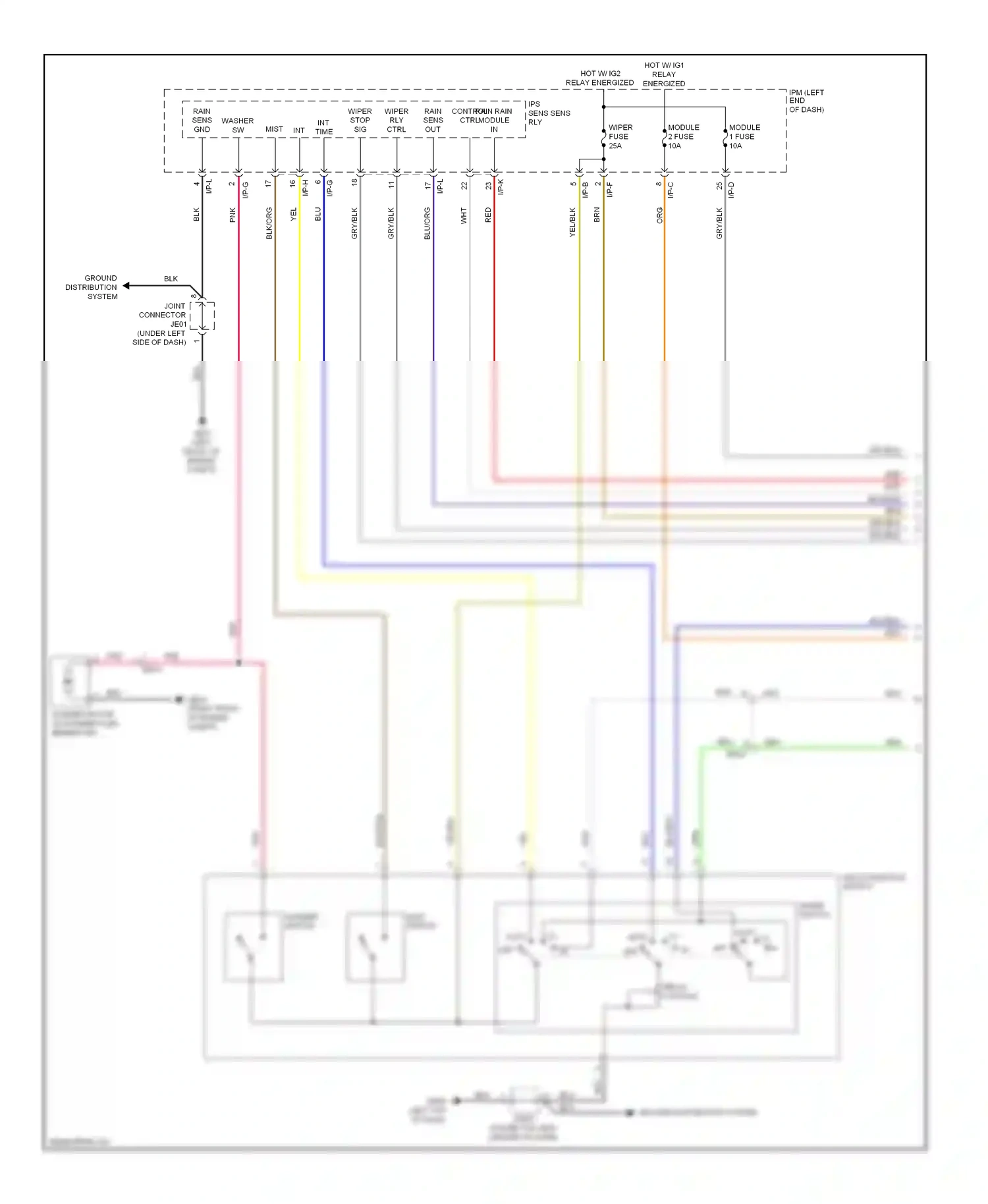 Wiring diagram relay energized for Kia Cadenza I facelift (2013-2016) (38 of 38)
