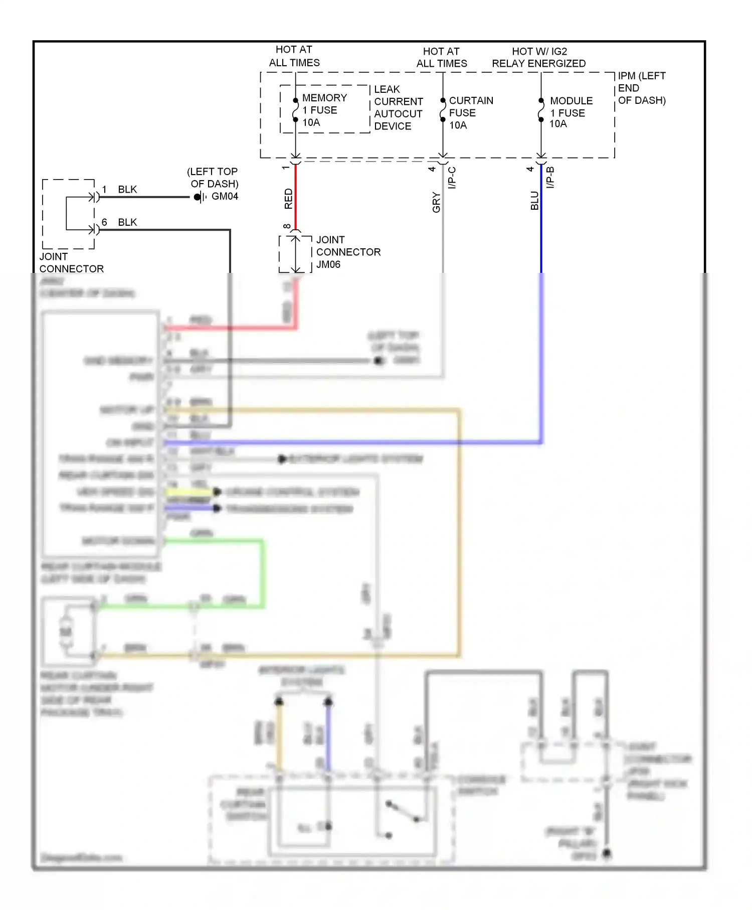 Wiring diagram relay energized for Kia Cadenza I facelift (2013-2016) (34 of 38)