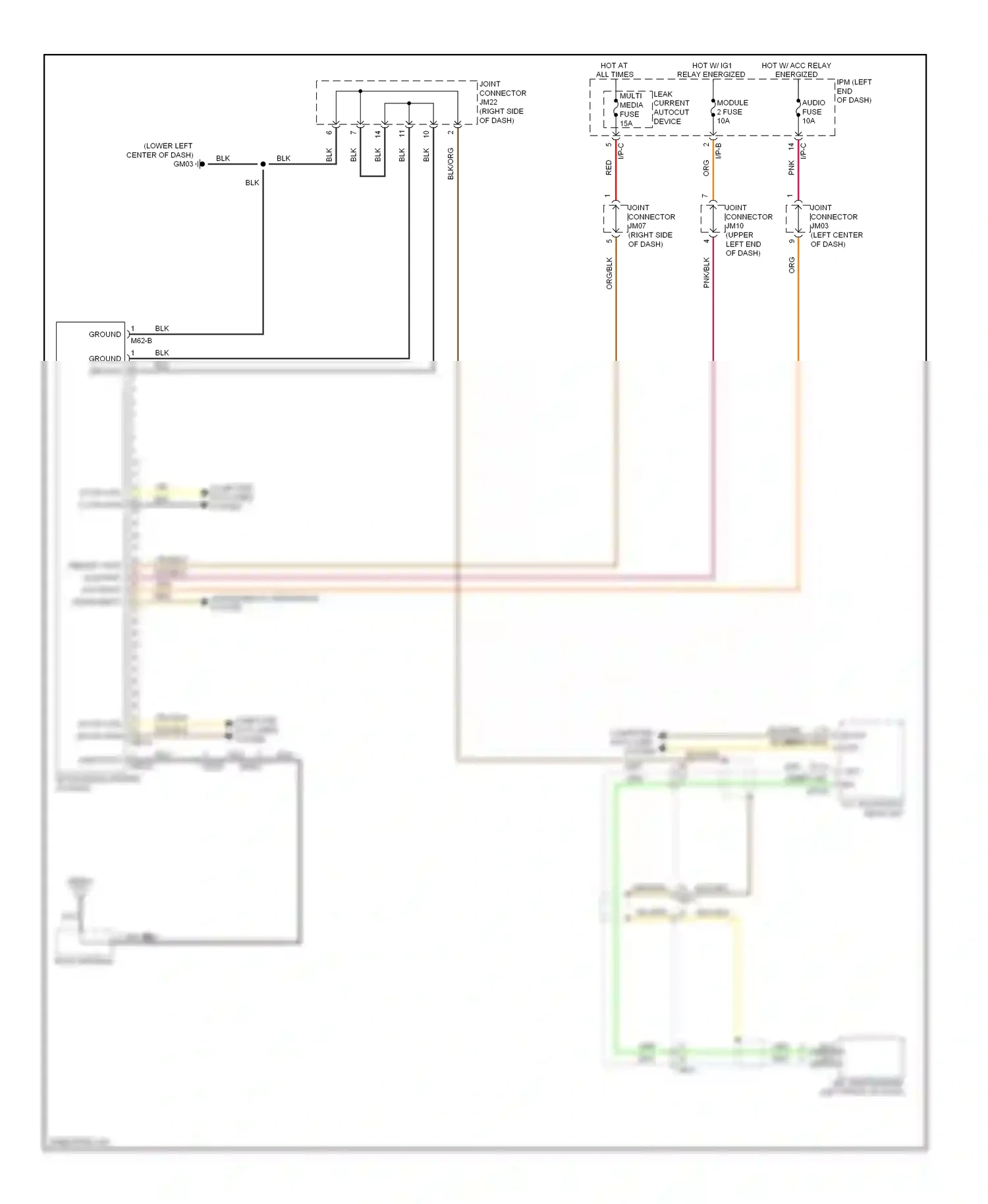 Wiring diagram relay energized for Kia Cadenza I facelift (2013-2016) (25 of 38)