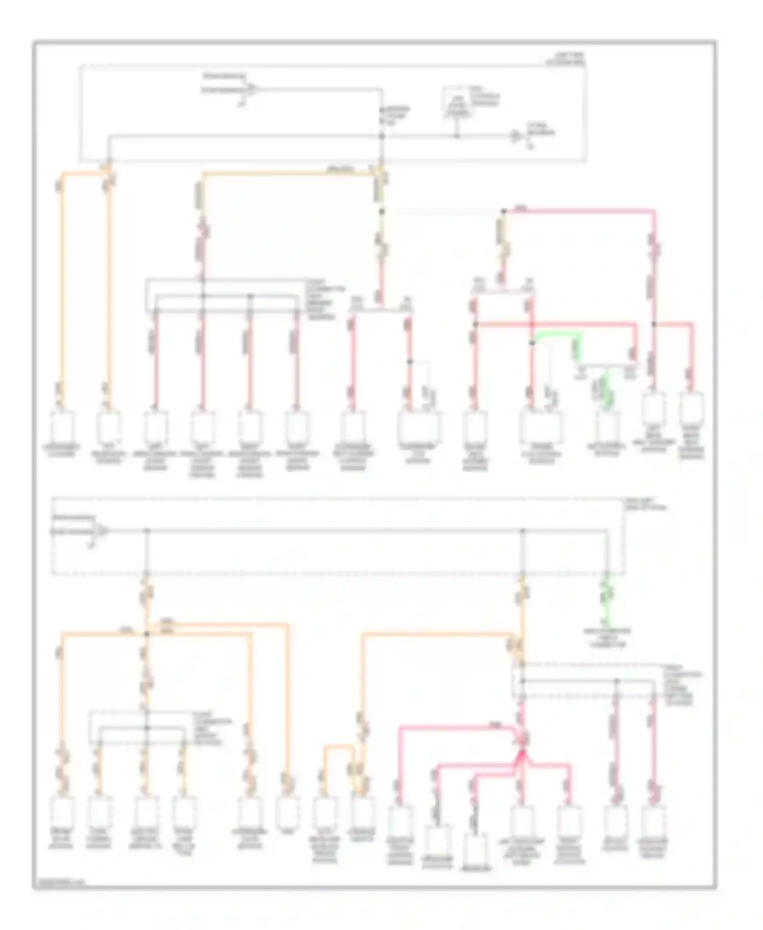 Wiring diagram right rear seat warmer module for Kia Cadenza I facelift (2013-2016) (2 of 3)