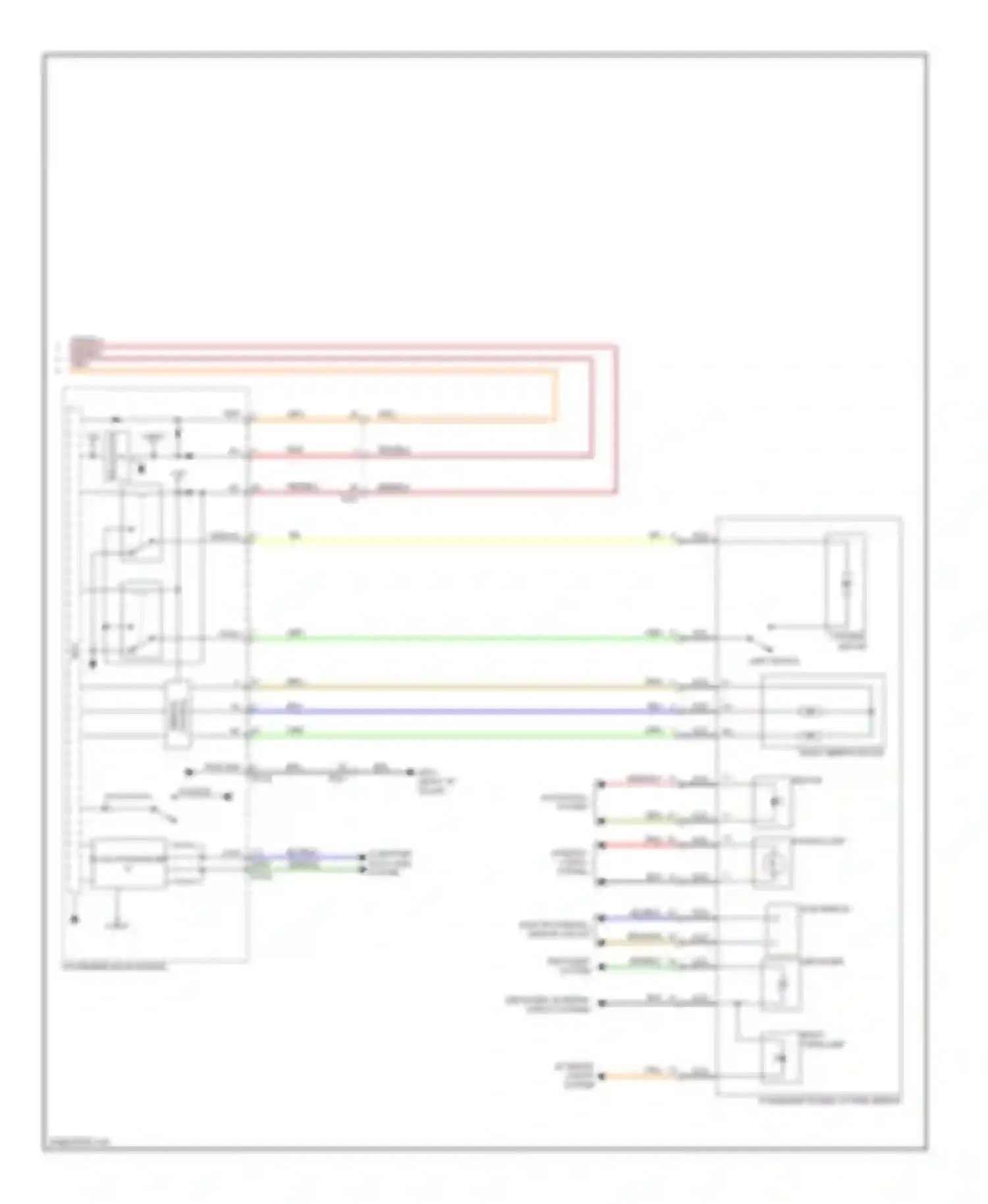 Wiring diagram right turn lamp for Kia Cadenza I facelift (2013-2016) (1 of 1)