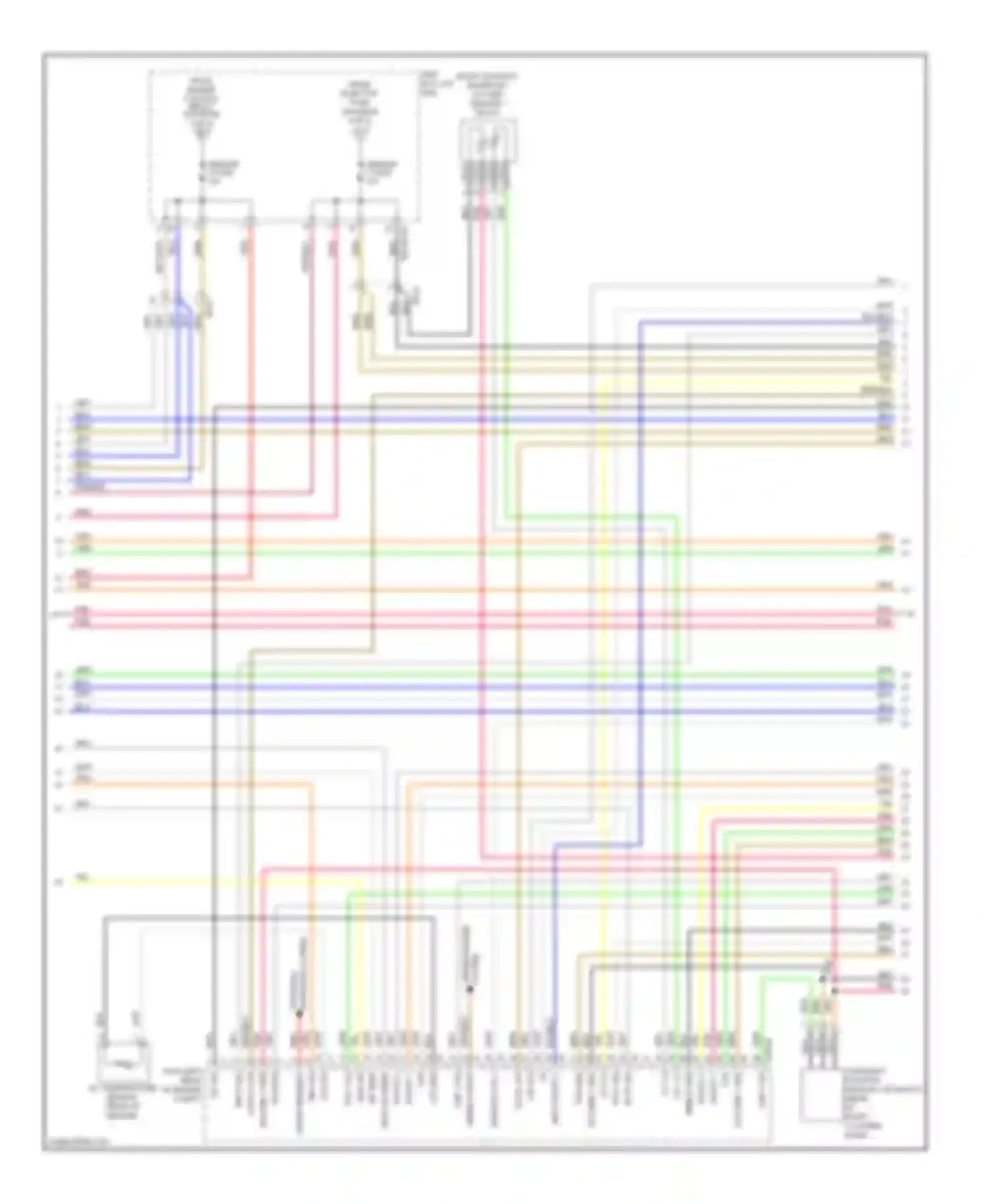 Wiring diagram sensor 1 fuse for Kia Cadenza I facelift (2013-2016) (2 of 2)