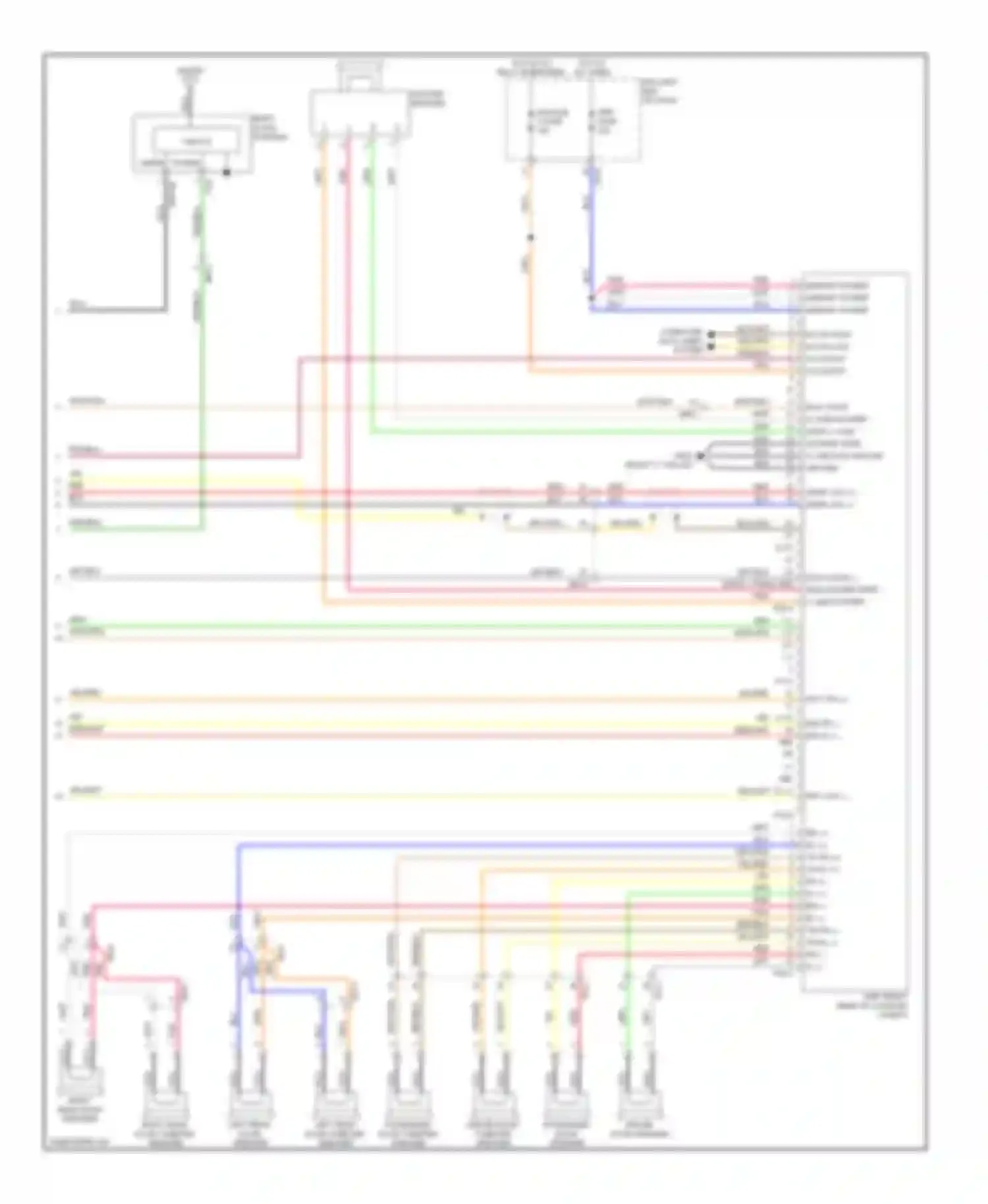 Wiring diagram spdif out + spdif out - for Kia Cadenza I facelift (2013-2016) (1 of 2)