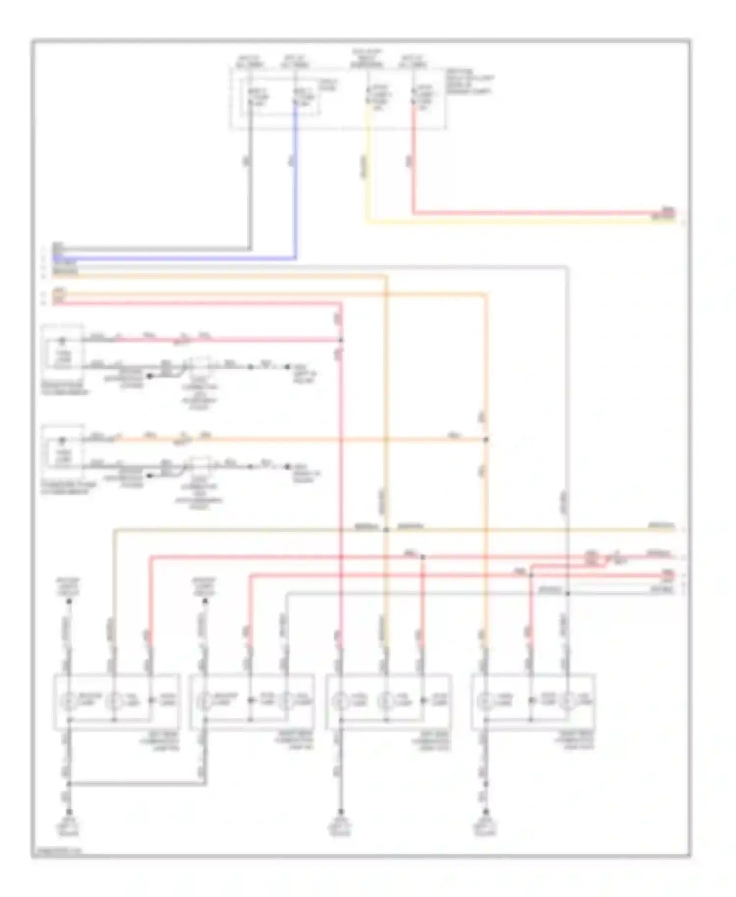 Wiring diagram stop lamp for Kia Cadenza I facelift (2013-2016) (1 of 2)