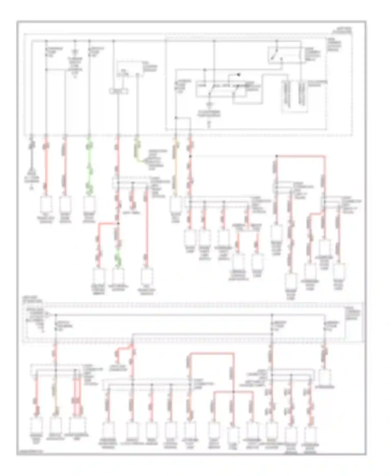 Wiring diagram tilt, telescopic module for Kia Cadenza I facelift (2013-2016) (3 of 3)